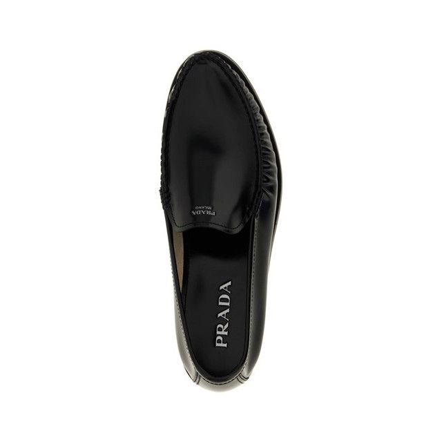 Prada PRADA Black Leather Loafers New And Authentic (Men's size:10 Size US 10 / EU 43 - 4 Thumbnail