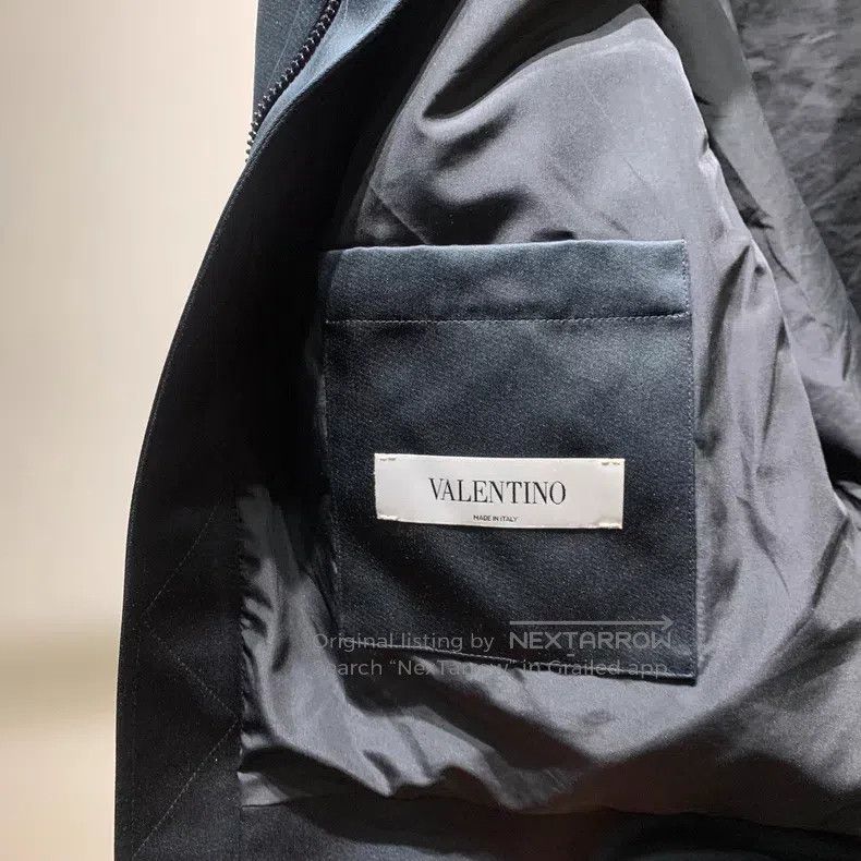 Valentino Valentino Solid color casual single-breasted jacket jacket Size US M / EU 48-50 / 2 - 2 Thumbnail