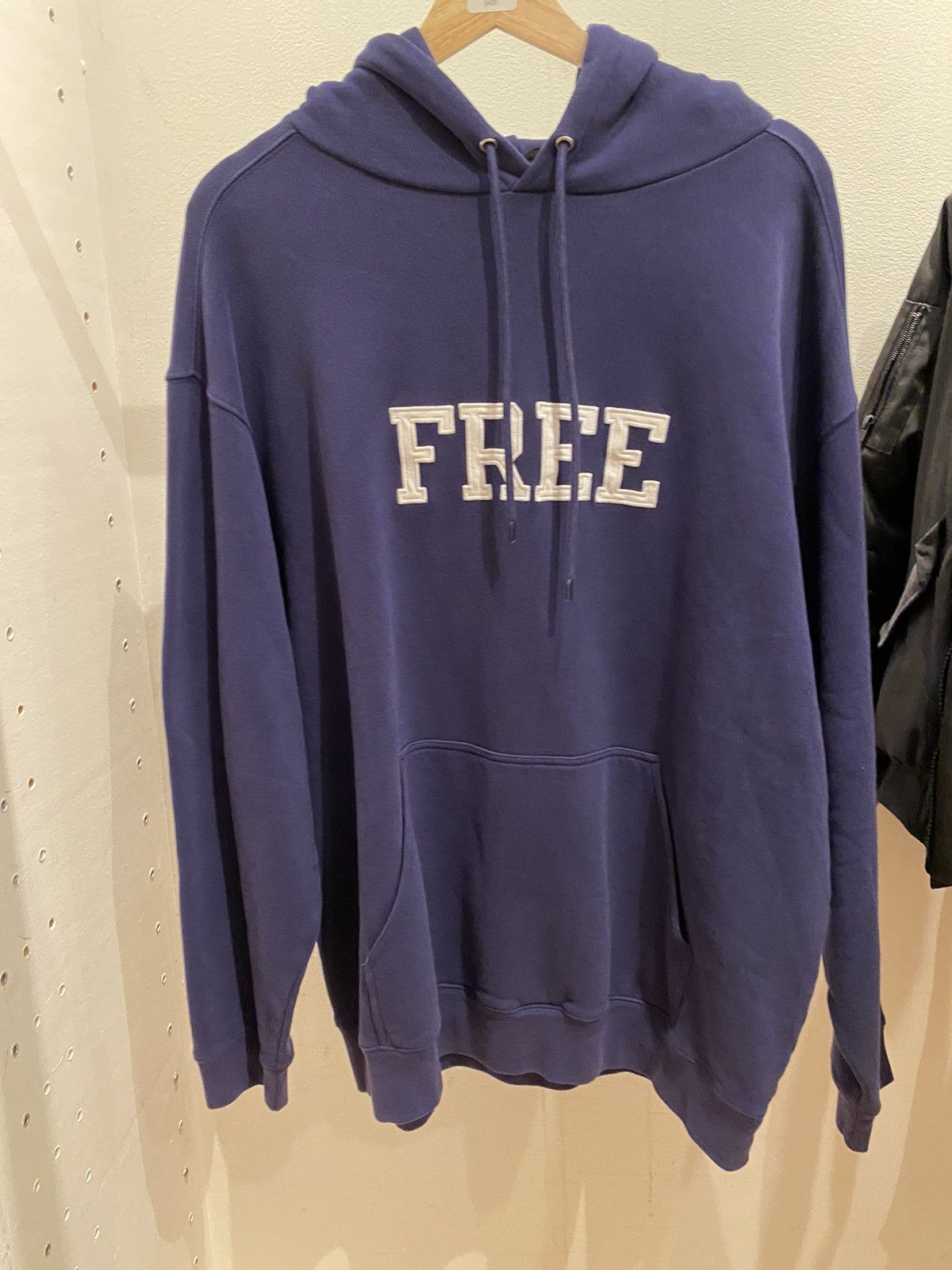 image of Balenciaga Free Hoodie Blue, Men's (Size Medium)