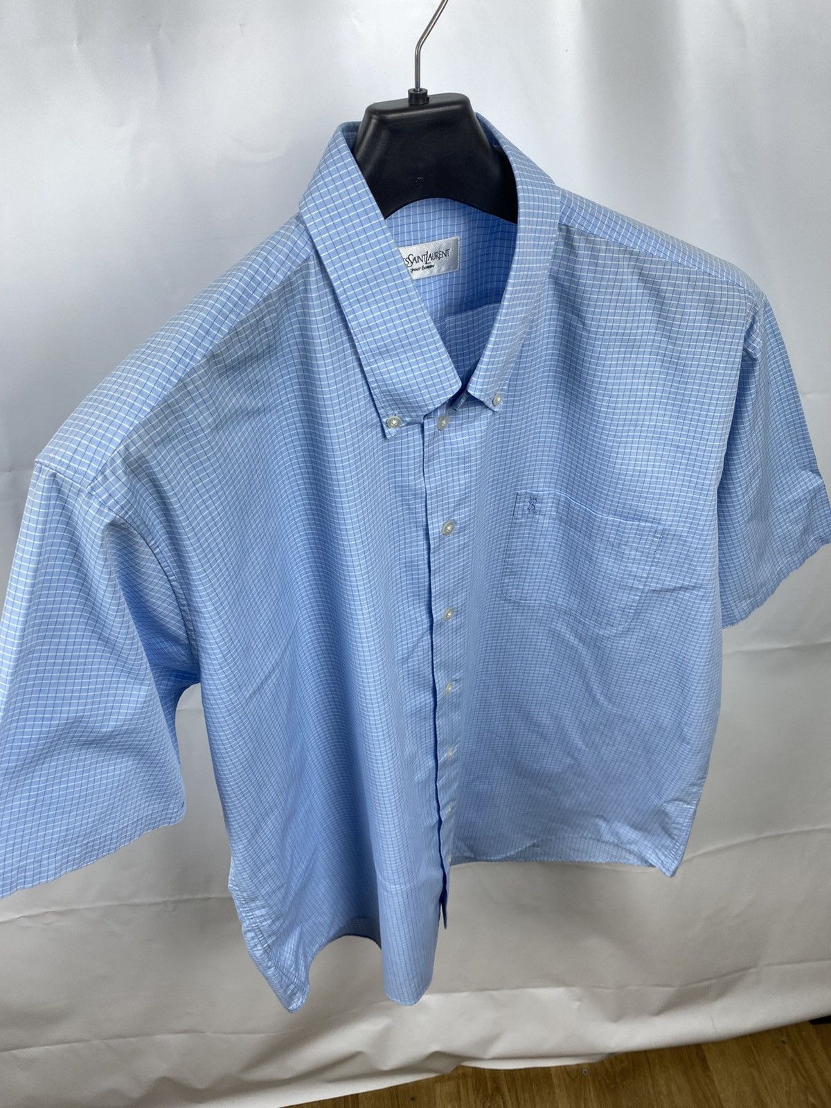Yves Saint Laurent Yves Saint Laurent Shirt Short Sleeve Button Up Men size XL Size US XL / EU 56 / 4 - 7 Thumbnail