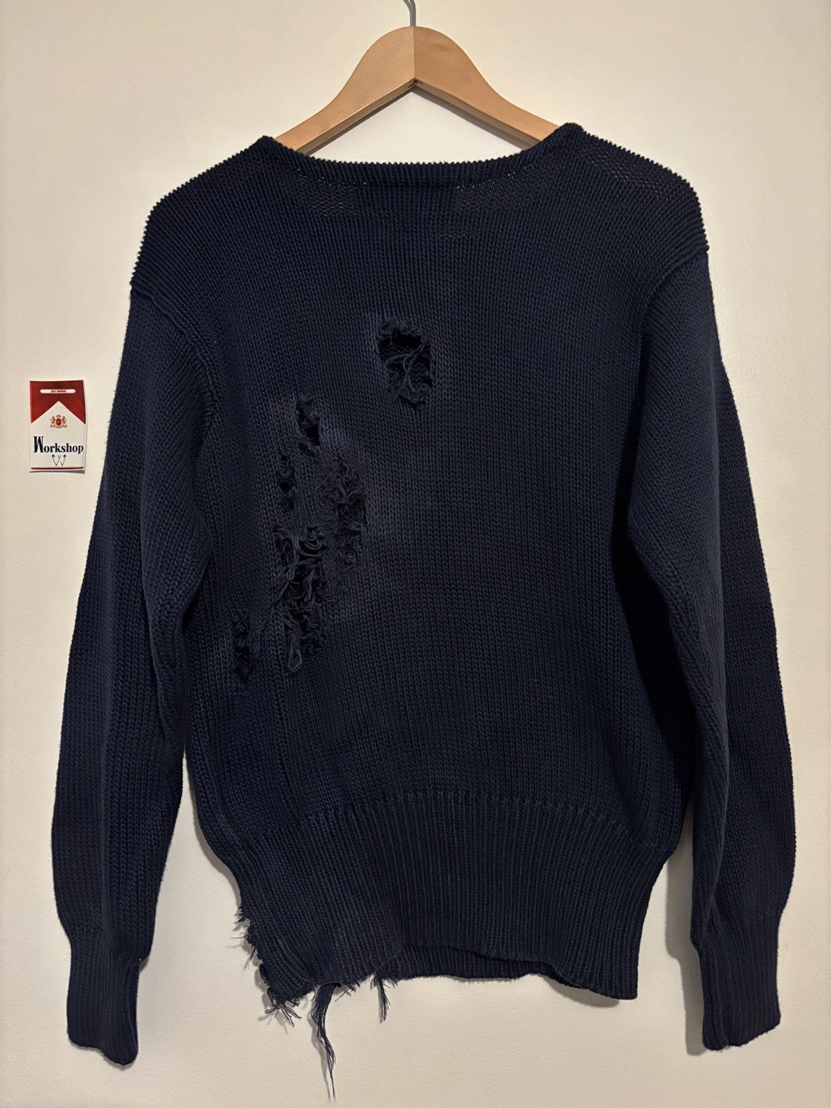 Ralph Lauren Thrashed Vintage Ralph Lauren Polo Knit Sweatshirt Crewneck Size US M / EU 48-50 / 2 - 2 Thumbnail