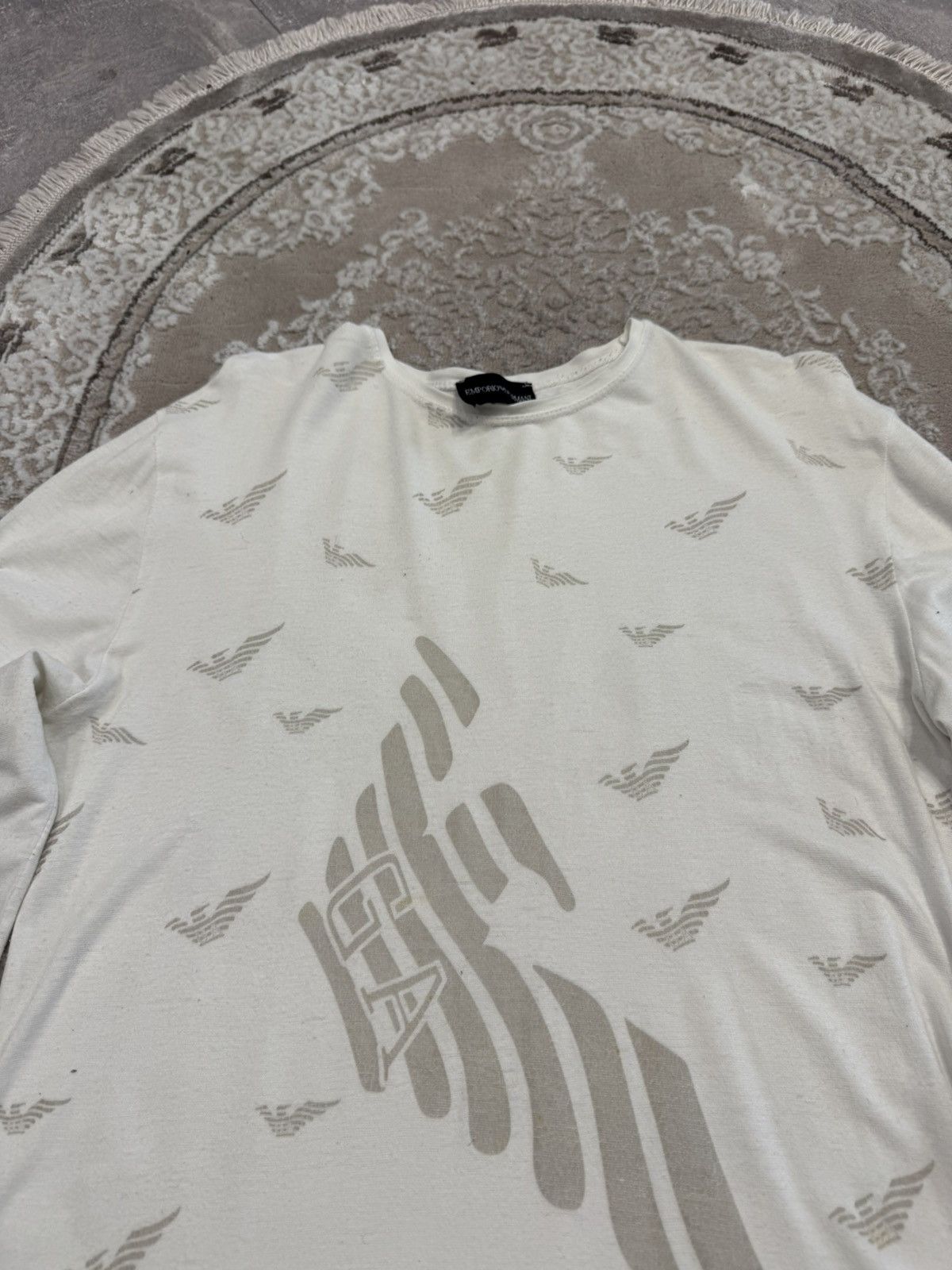 Armani Emporio Armani Monogram Logo Sweatshirt long sleeve Size US M / EU 48-50 / 2 - 4 Thumbnail