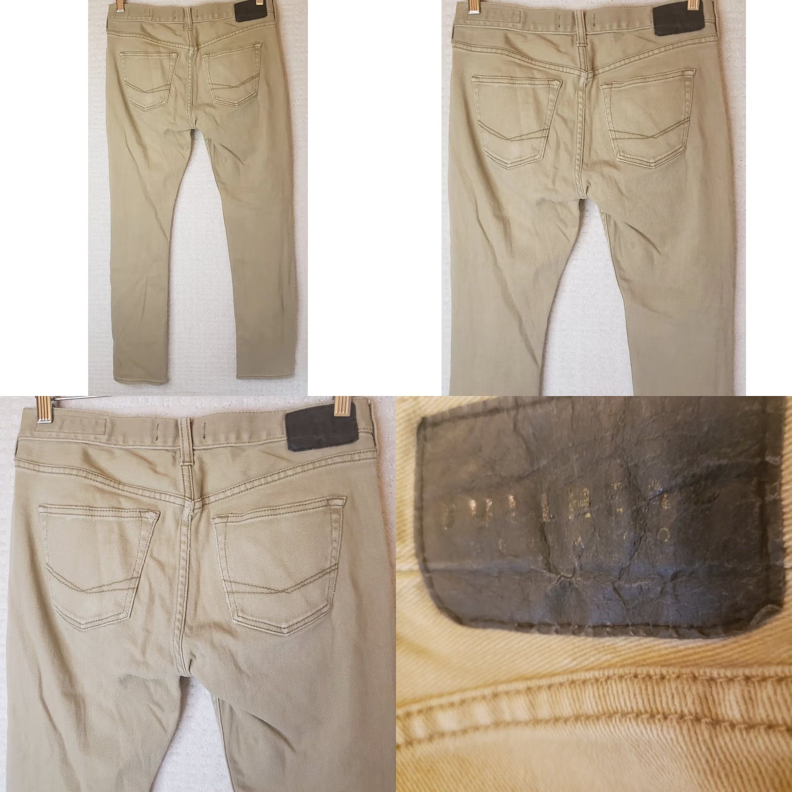 CO BULLHEAD DENIM CO Skinny Straight Leg Stretch Jeans Brown Khaki Tan 30X30 Men Size US 30 / EU 46 - 8 Thumbnail