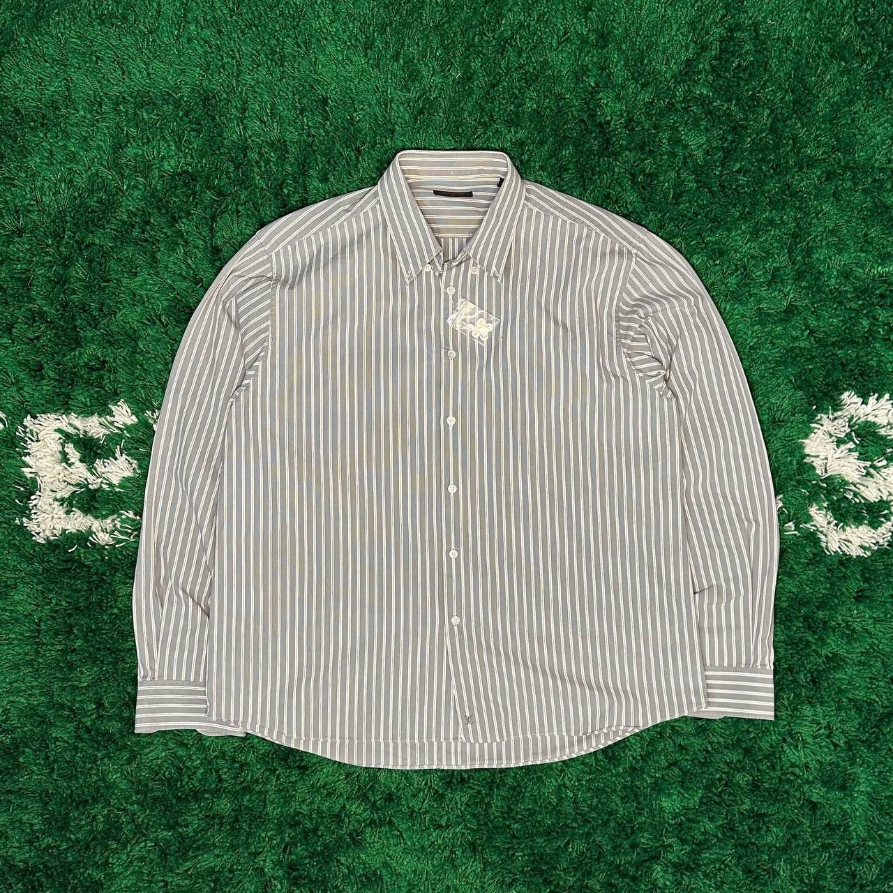 image of Louis Vuitton Shirt in Blue, Men's (Size 2XL)