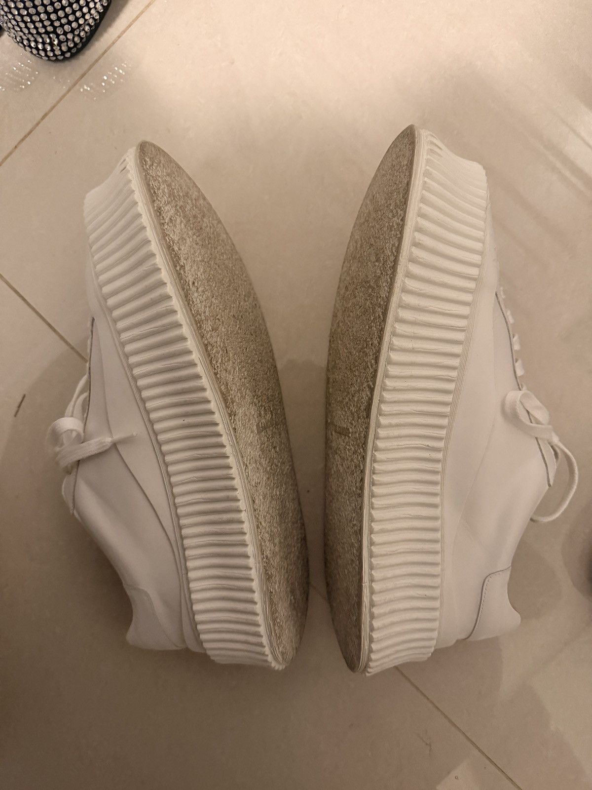 JIL SANDER 40mm Vulcanized leather sneakers