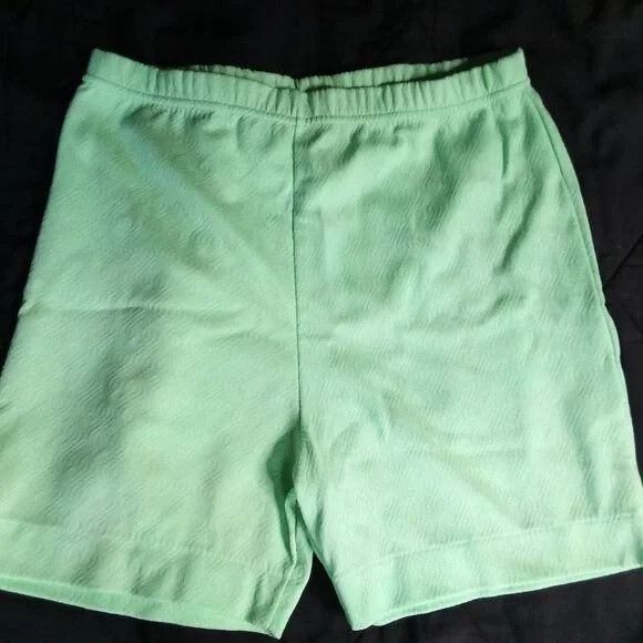 Vintage Vintage 60s Neon Green Nylon Shorts Size 30" / US 8 / IT 44 - 1 Thumbnail