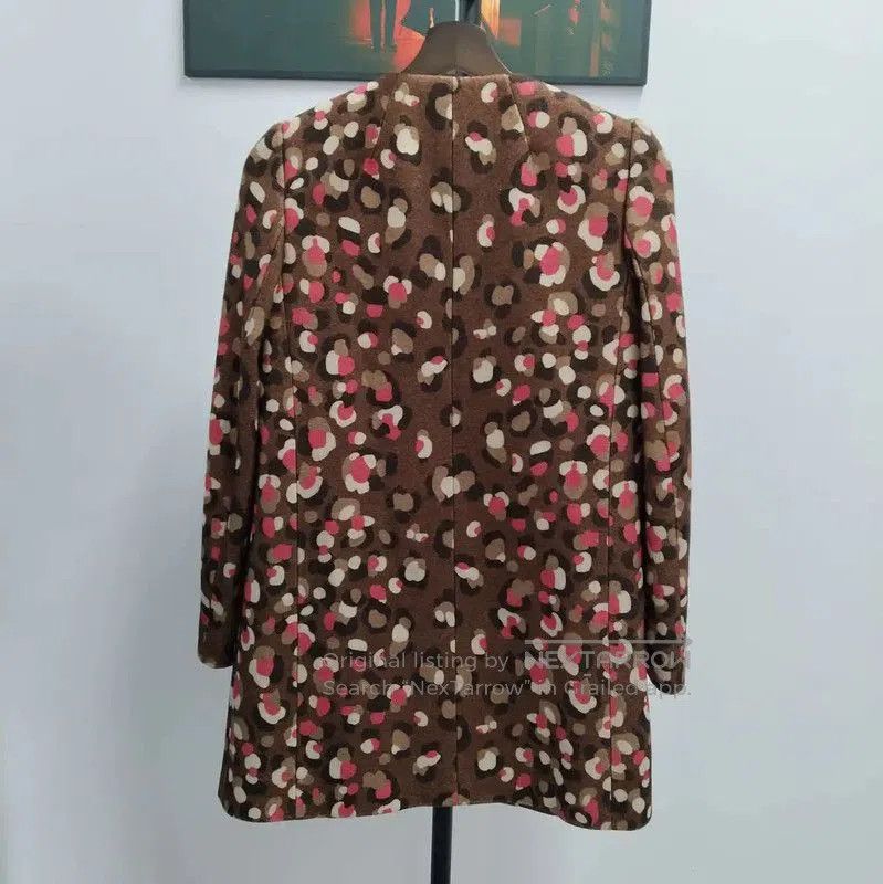 Valentino Valentino Women's Khaki Print Coat . Size M / US 6-8 / IT 42-44 - 2 Thumbnail