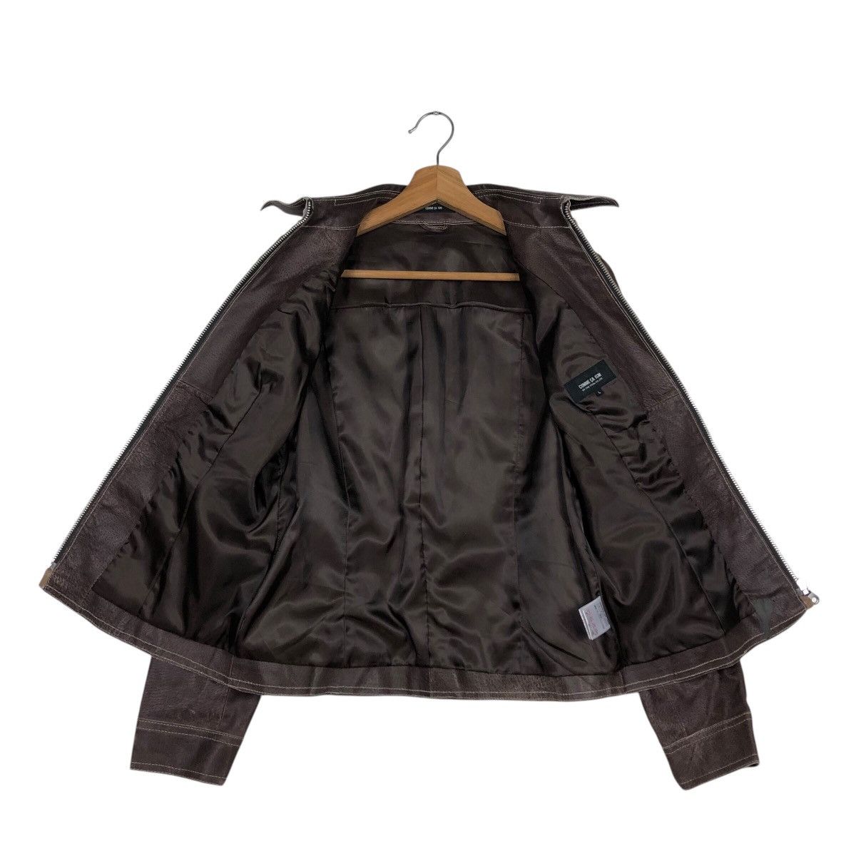 📌Vintage Biker Leather Jacket Comme Ca Ism Bondage Design