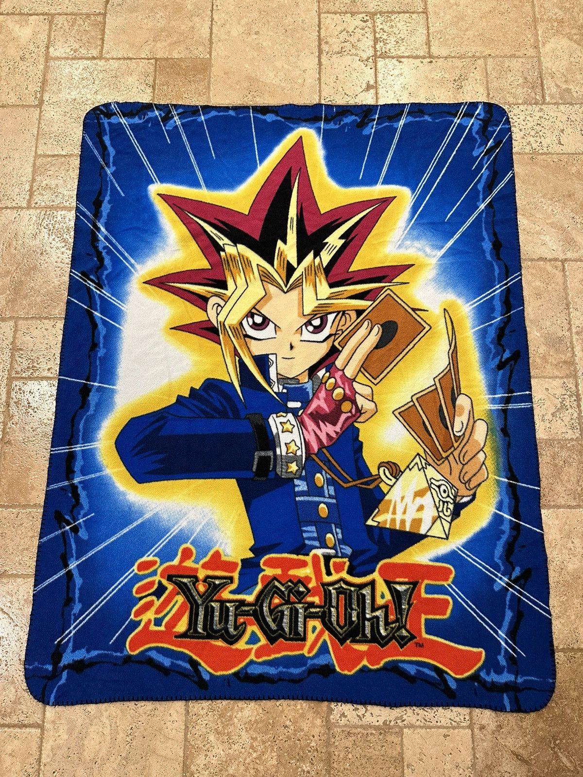 Cartoon Network Vintage Yu Gi Oh! Yugioh 1996 Throw Blanket Fleece Size ONE SIZE - 1 Thumbnail