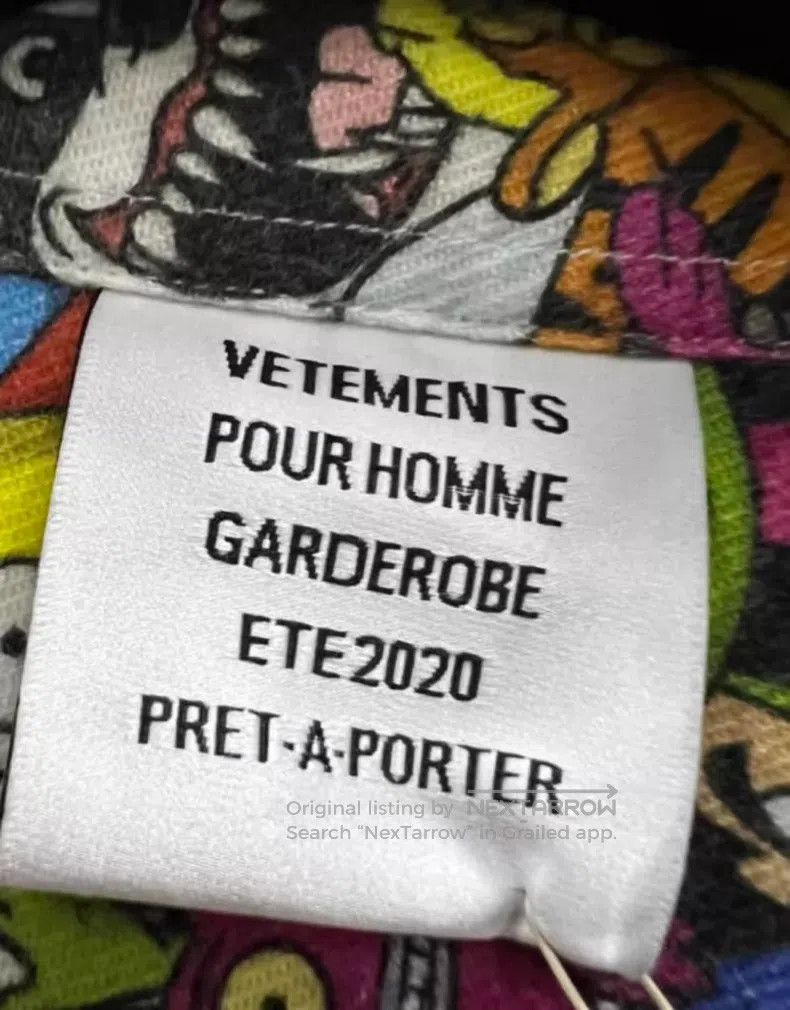 Vetements VETEMENTS Cartoon Character Full Print Short Sleeve Shirt Size US XS / EU 42 / 0 - 3 Thumbnail