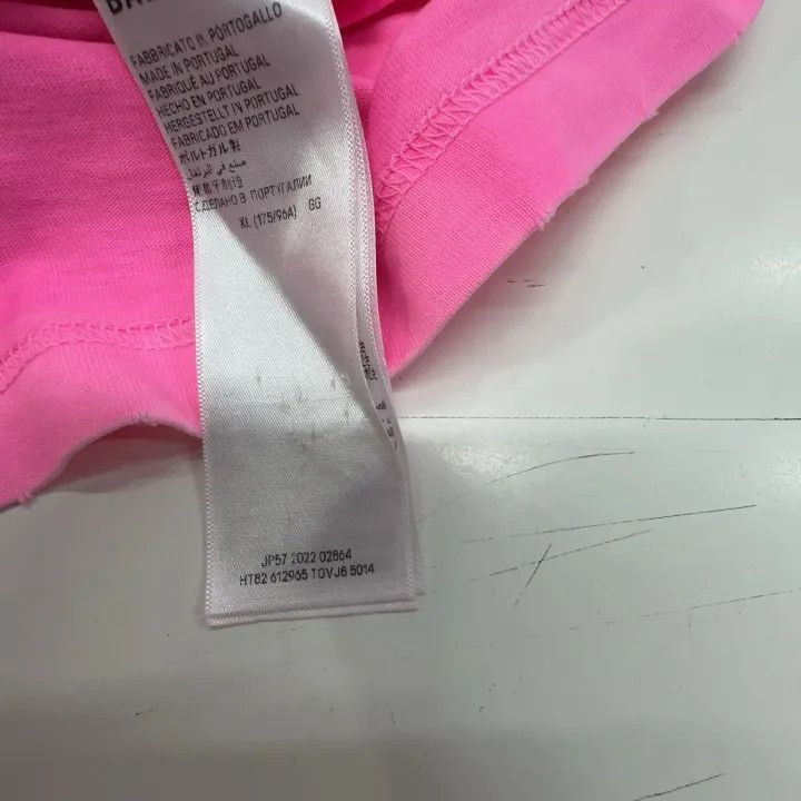 Balenciaga Balenciaga Pink Logo Print T-Shirt for Women 0079-2507 Size XL / US 12-14 / IT 48-50 - 2 Thumbnail