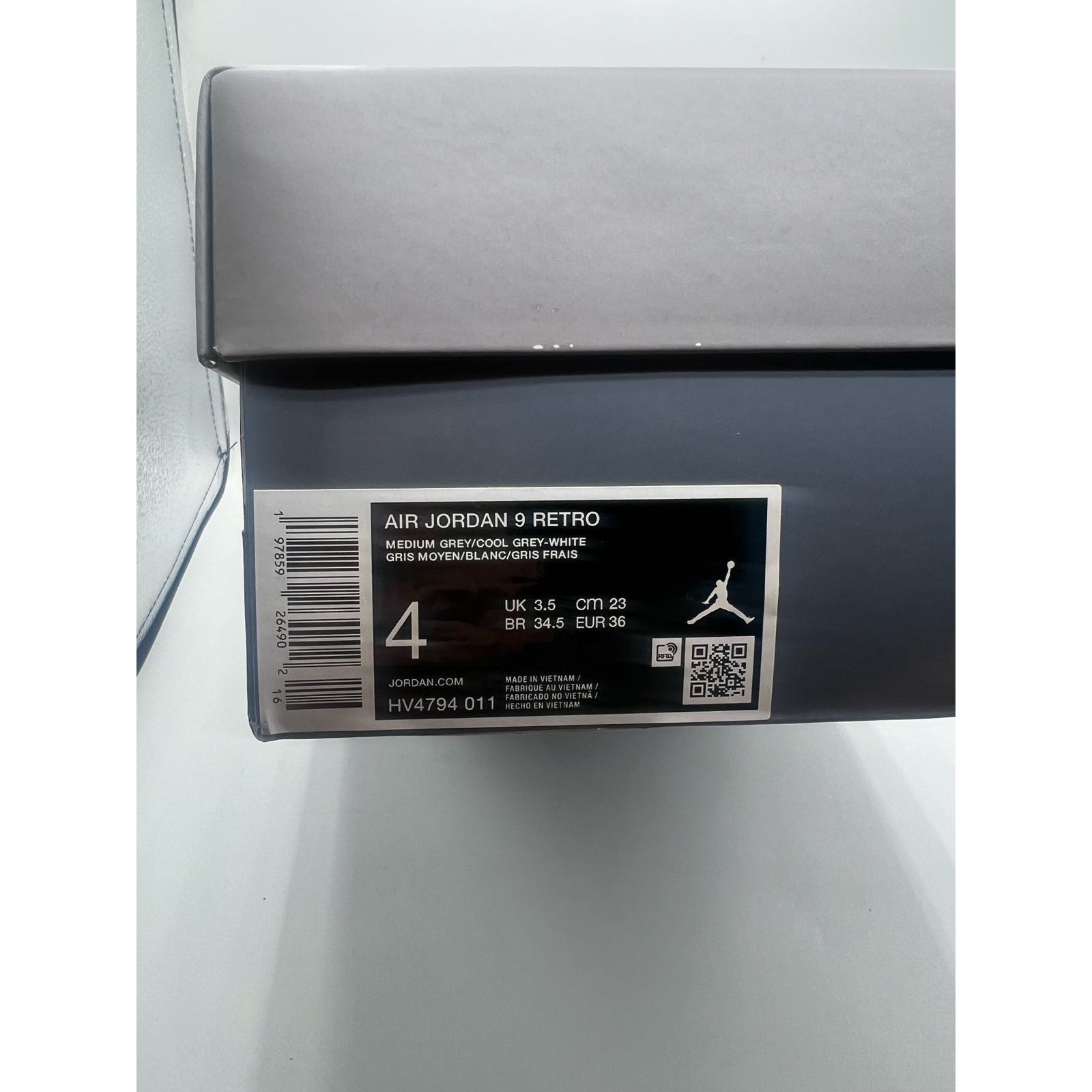 Jordan Brand Air Jordan 9 Retro “Cool Grey” 2025 size 4 men’s Size US 5.5 / IT 35.5 - 6 Thumbnail