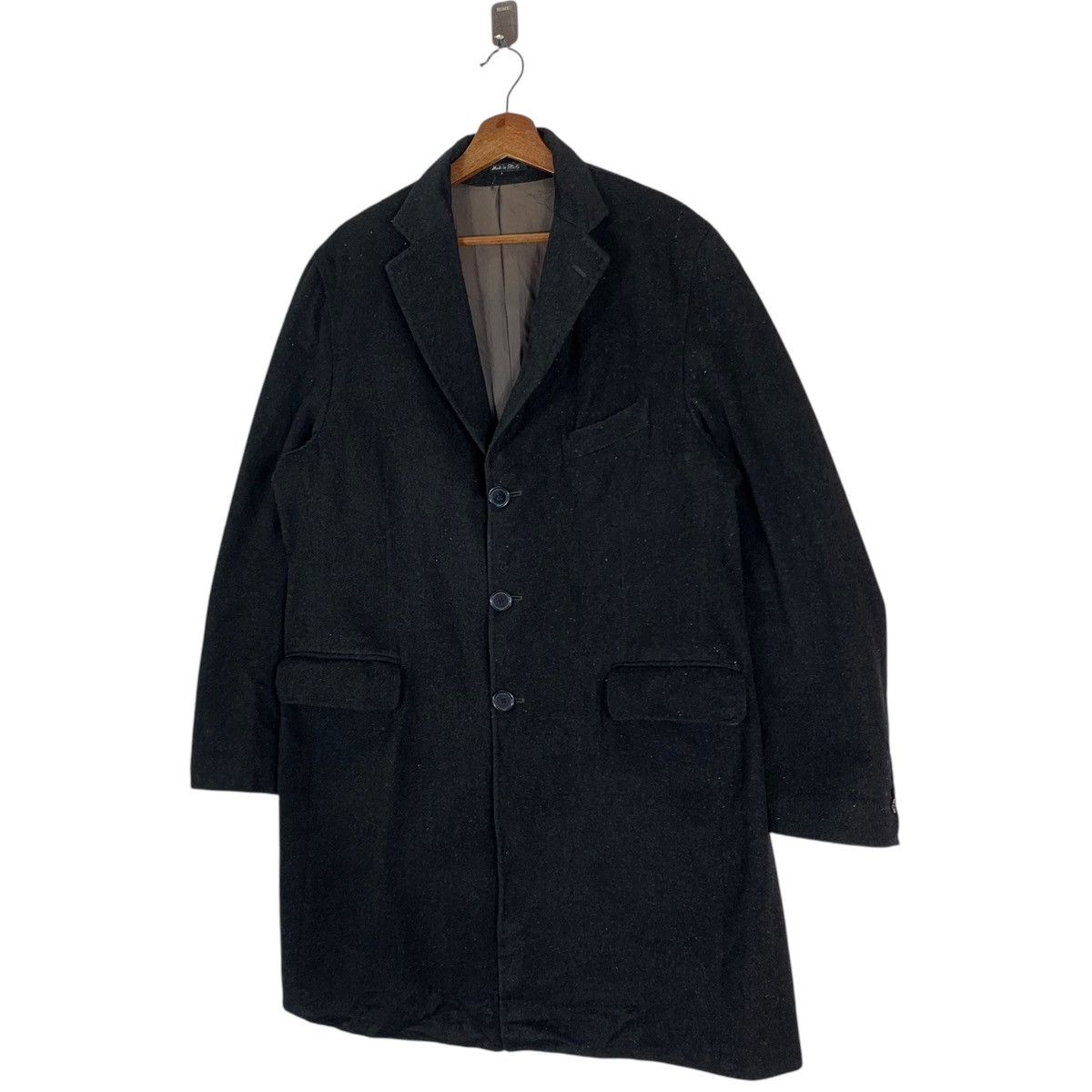 Loro Piana VINTAGE LORO PIANA WOOL OVERCOAT JACKET Size US L / EU 52-54 / 3 - 2 Thumbnail