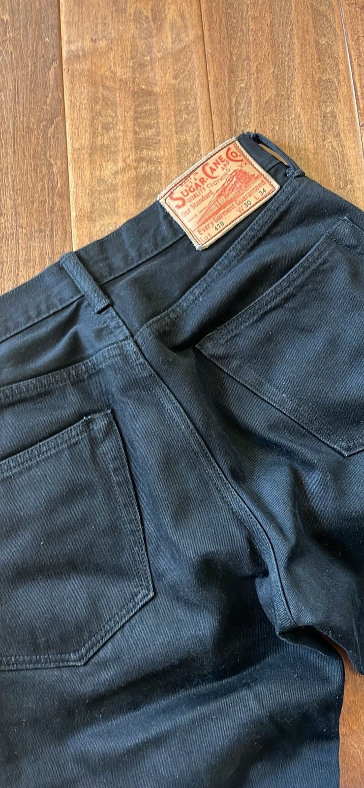Sugar Cane 13oz Black Selvedge Type-lll Denim Size US 30 / EU 46 - 10 Thumbnail