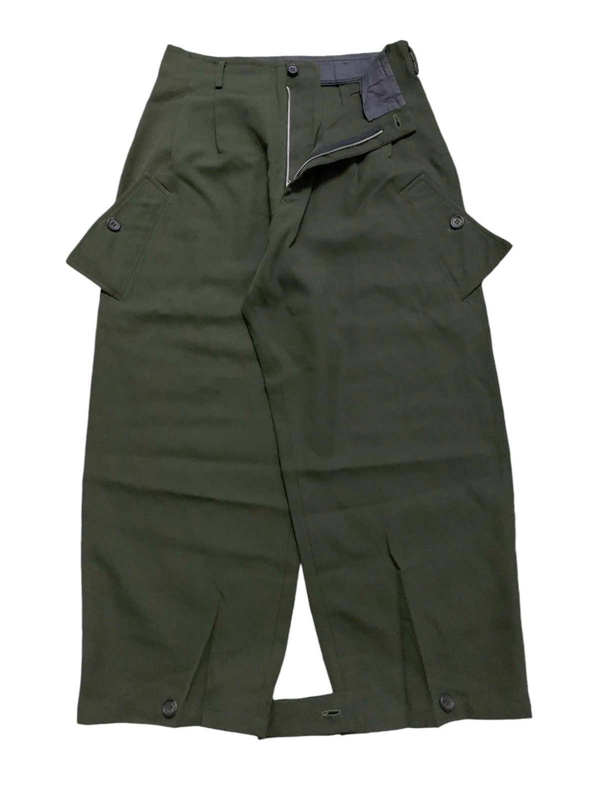 Yohji Yamamoto 💥Vintage Yohji Yamamoto Army Signature Baggy Pant Size 29" - 3 Thumbnail
