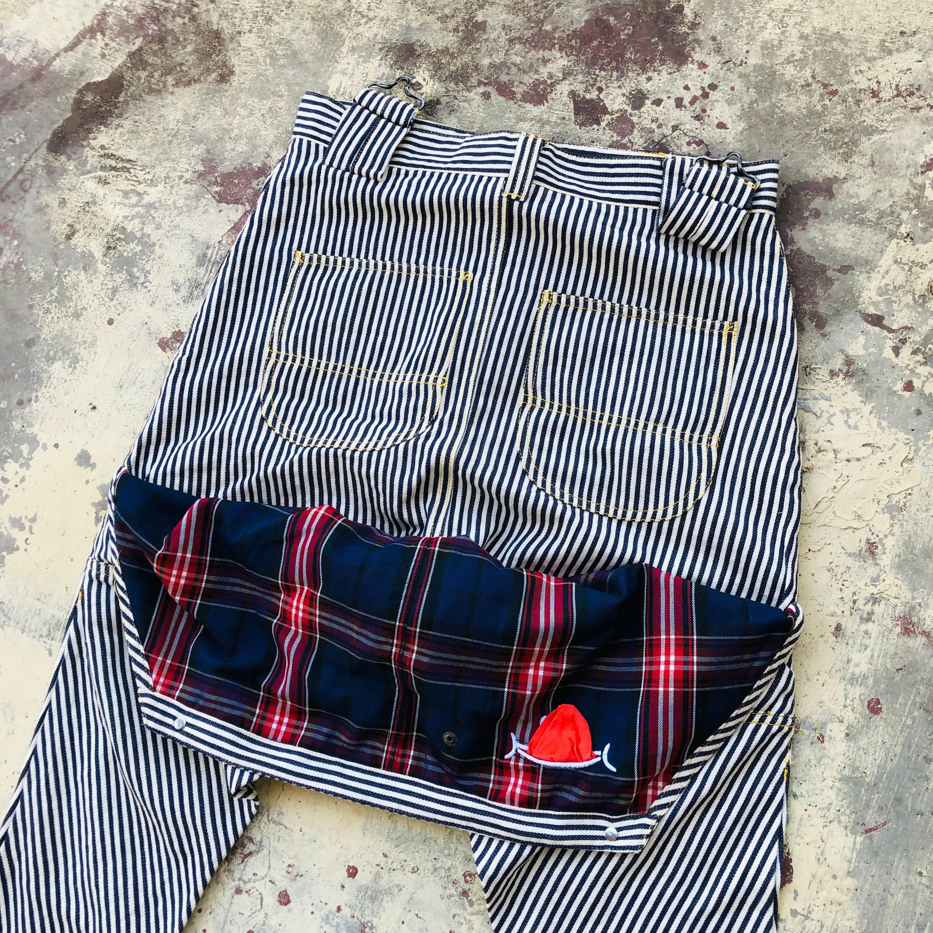 Japanese Brand Hickory pants up smile japan Size US 31 - 8 Thumbnail