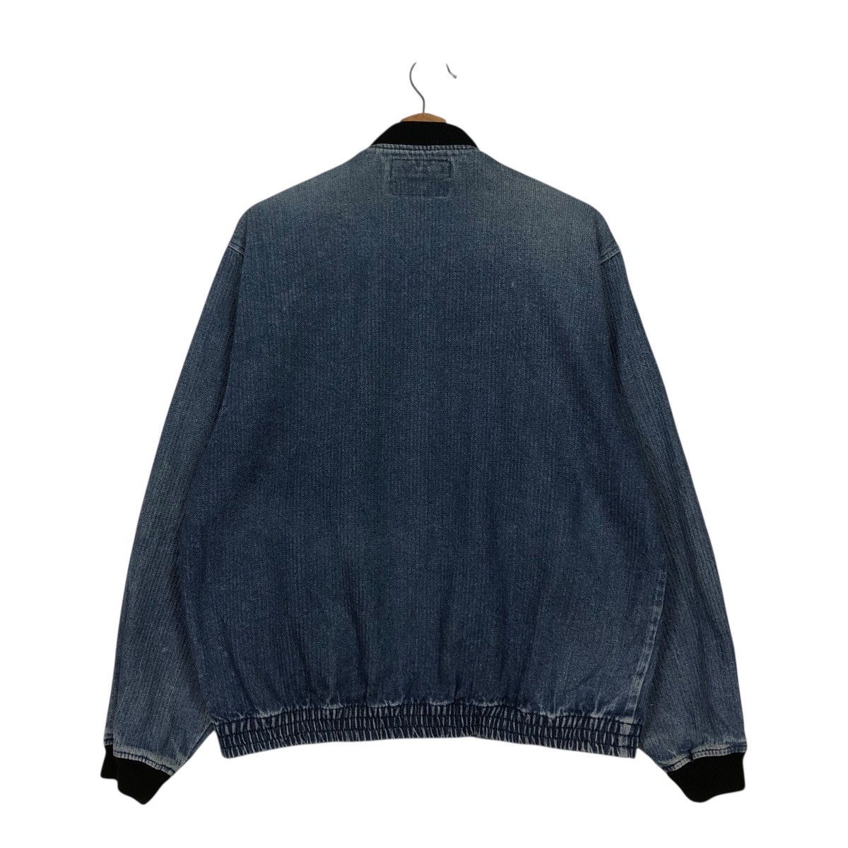 Japanese Brand 📌Vintage Denim Bomber Jacket Worker Big Born Issey Miyake Size US L / EU 52-54 / 3 - 9 Thumbnail