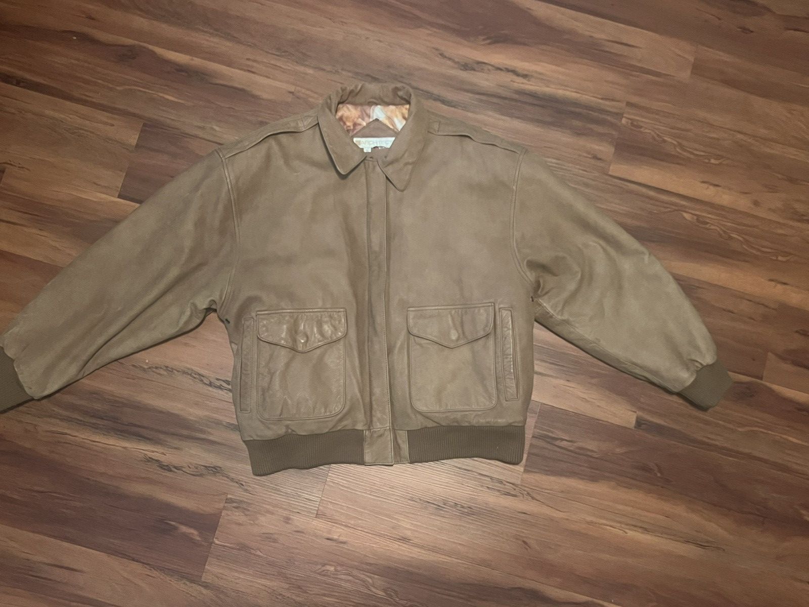 Vintage Vintage brown leather bomber Size US M / EU 48-50 / 2 - 1 Thumbnail