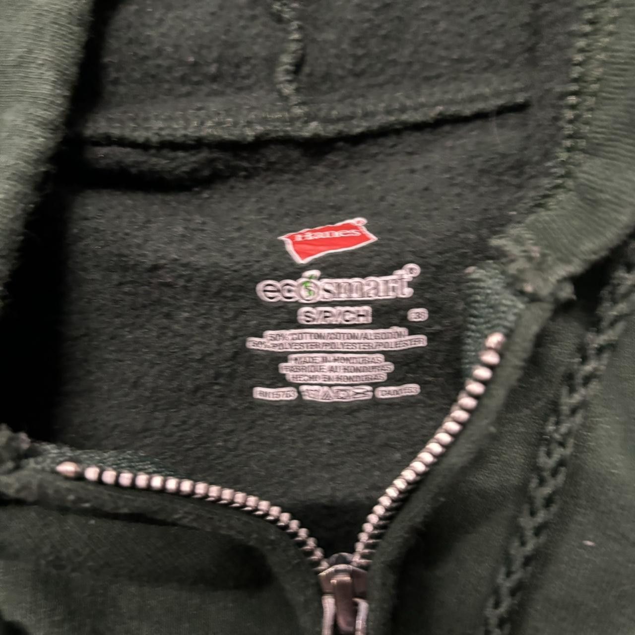 Russell Athletic × Vintage Crazy Vintage Y2K/2000s Forest Green Blank Russell Style Essential Zip Up Hoodie! Size S / US 4 / IT 40 - 6 Thumbnail