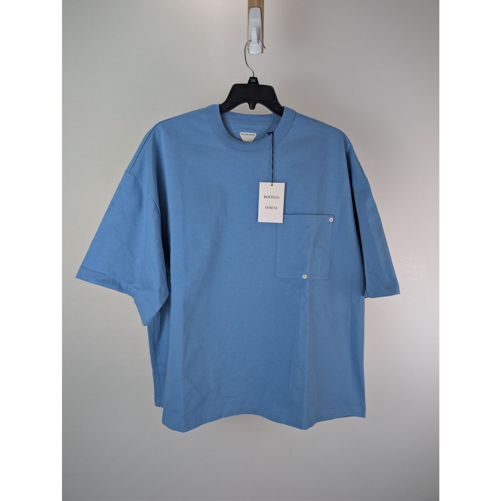 Bottega Veneta o1rshd1 chest patch pocket oversized cotton jersey T-shirt Size US XL / EU 56 / 4 - 8 Thumbnail