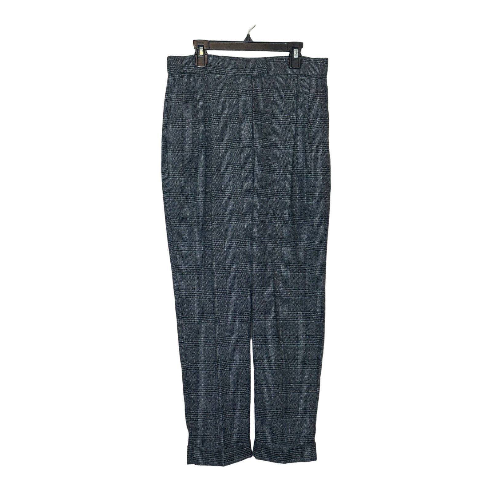 Zara Zara plaid pleated cuffed ankle hems pants size XS Size 30" / US 8 / IT 44 - 1 Thumbnail