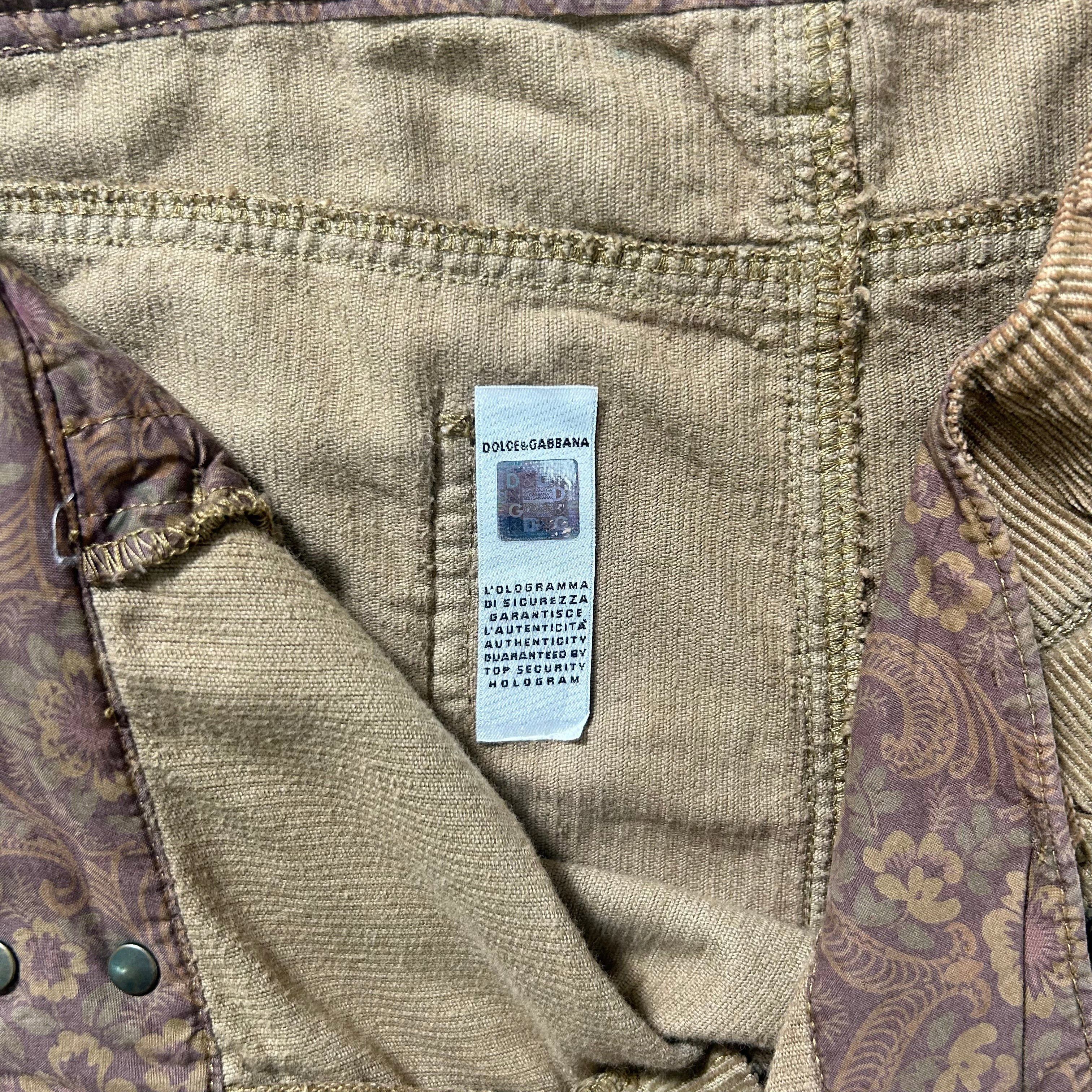 Dolce & Gabbana Dolce & Gabbana Corduroy Skirt Size 26" / US 2 / IT 38 - 7 Thumbnail