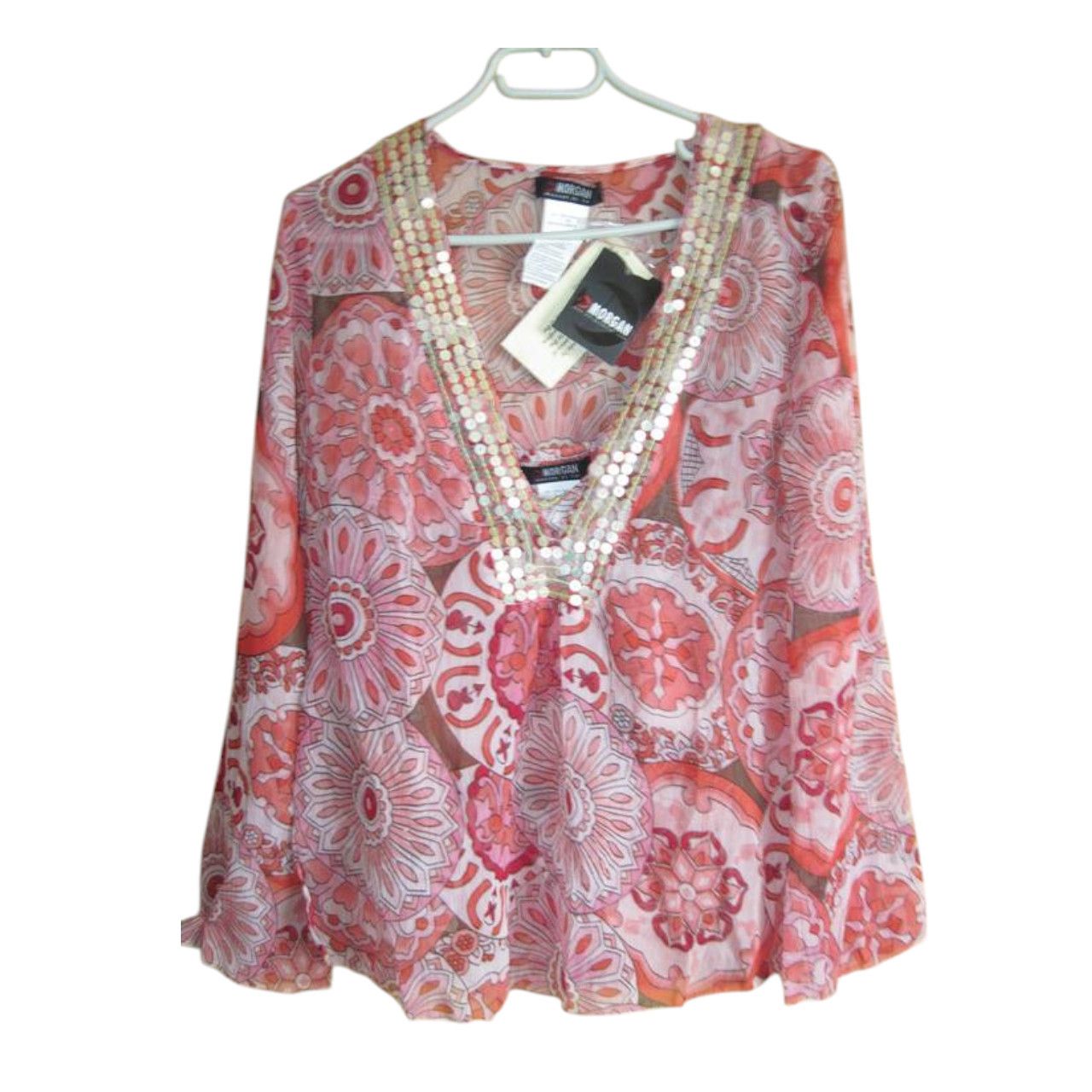 Morgan De Toi Morgan De Toi chiffon 2 pieces set boho blouse & cami S/T36 Size XS / US 0-2 / IT 36-38 - 1 Thumbnail