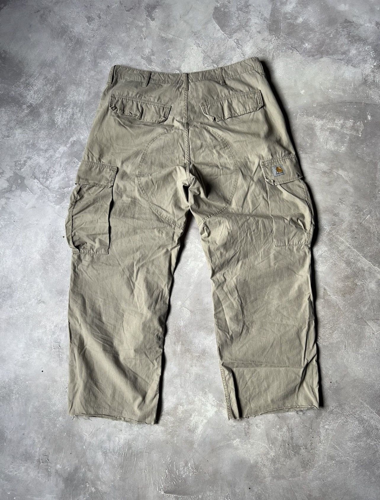 Carhartt Vintage 90s Carhartt Y2k Baggy Cargo Pants Size US 36 / EU 52 - 2 Thumbnail
