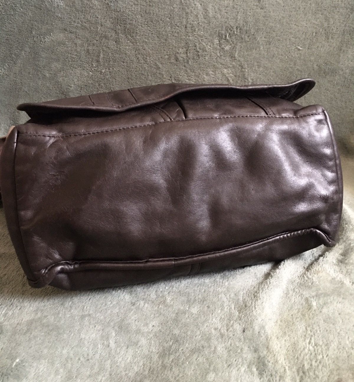Dolce & Gabbana Dolce & Gabbana Leather Brown DG Logo Messenger Bag Size ONE SIZE - 7 Thumbnail