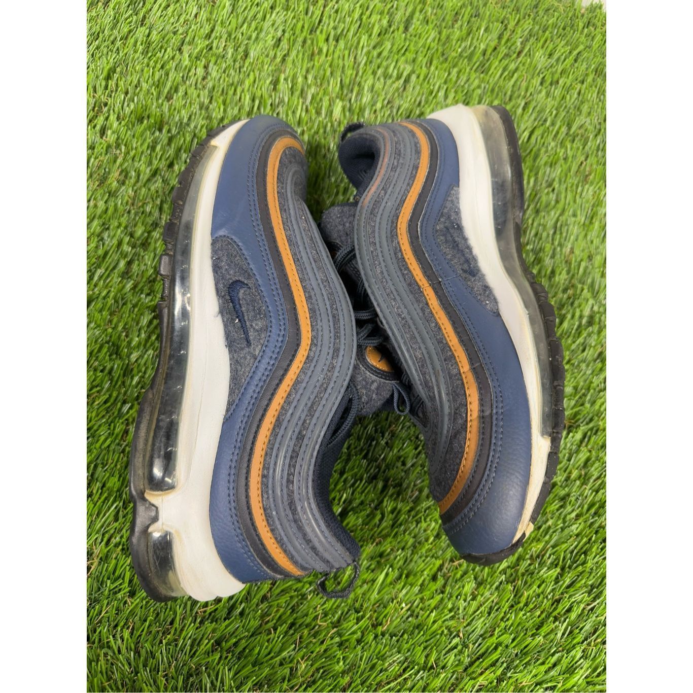 Nike Nike Air Max 97 Shoes Men’s 8.5 Wool Thunder Blue Sneakers Size US 8.5 / EU 41-42 - 5 Thumbnail