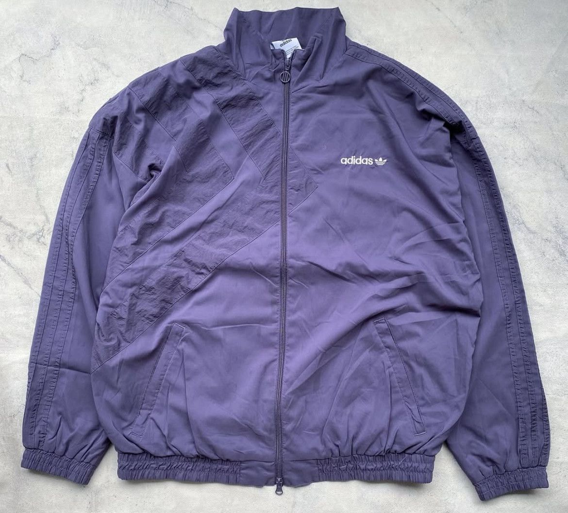 Adidas 2000s Adidas Threefoil Embroidery Taped Stripe Jacket Size US XXL / EU 58 / 5 - 2 Thumbnail