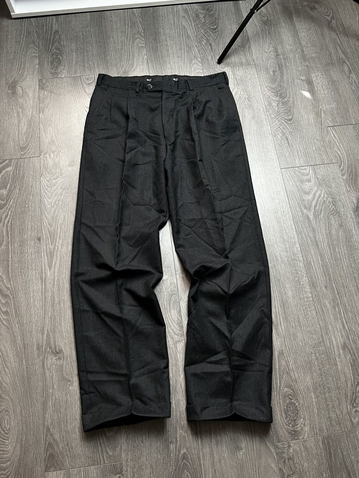 Burberry Prorsum Vintage Burberrys Prorsum Wool Pleated Trousers Black L / 52 Size US 34 / EU 50 - 2 Thumbnail