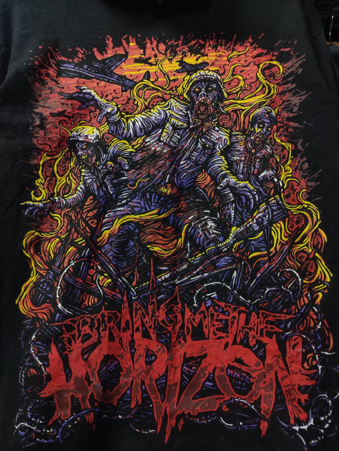 Band Tees Vtg Bring Me The Horizon Band " Zombie Army " Hoodie Size US M / EU 48-50 / 2 - 3 Thumbnail