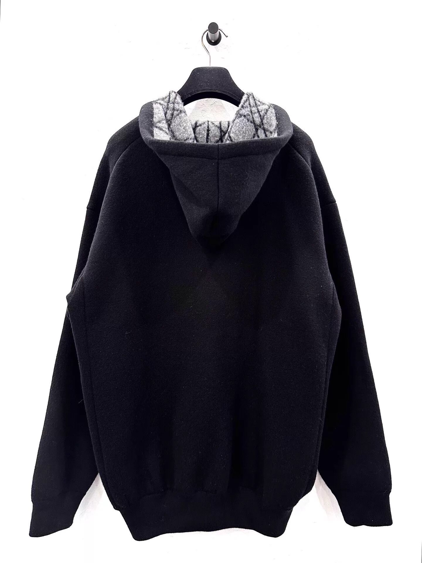 Dior Men's Dior Icons Cashmere M Black Cannage Half-Zip Hoodie Size US M / EU 48-50 / 2 - 3 Thumbnail