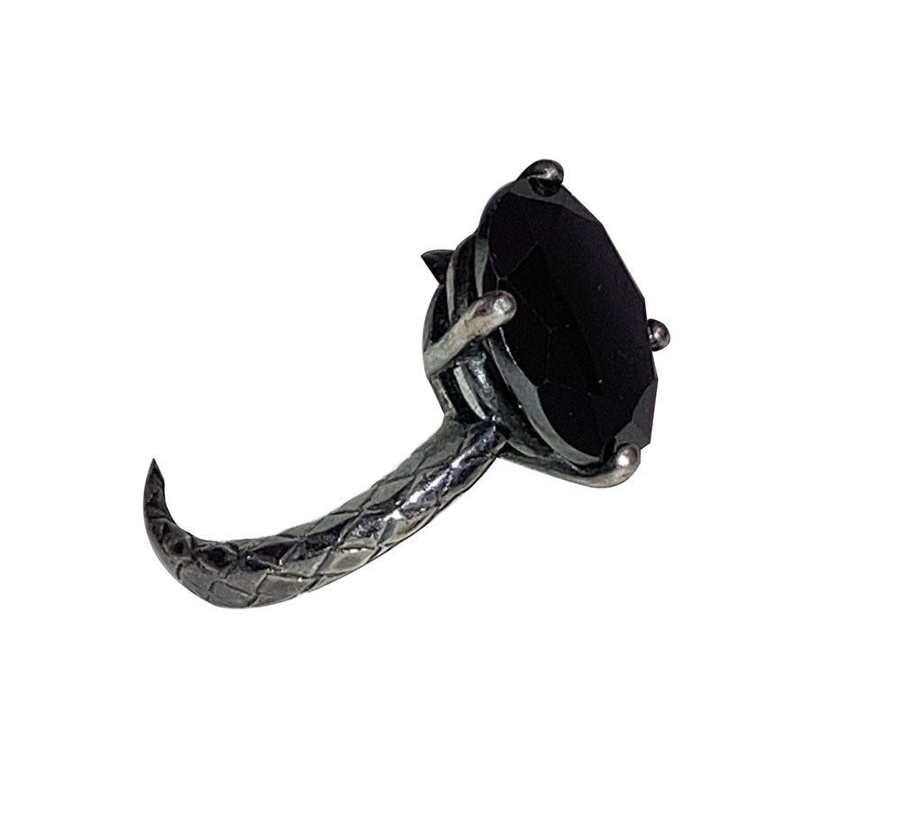 Bottega Veneta Bottega Veneta Sterling Hematite Cocktail Ring Size ONE SIZE - 3 Thumbnail