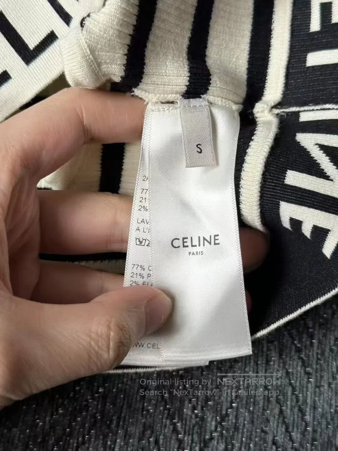 Celine CELINE Black and White Striped Knit Vest| Size M / US 6-8 / IT 42-44 - 5 Thumbnail