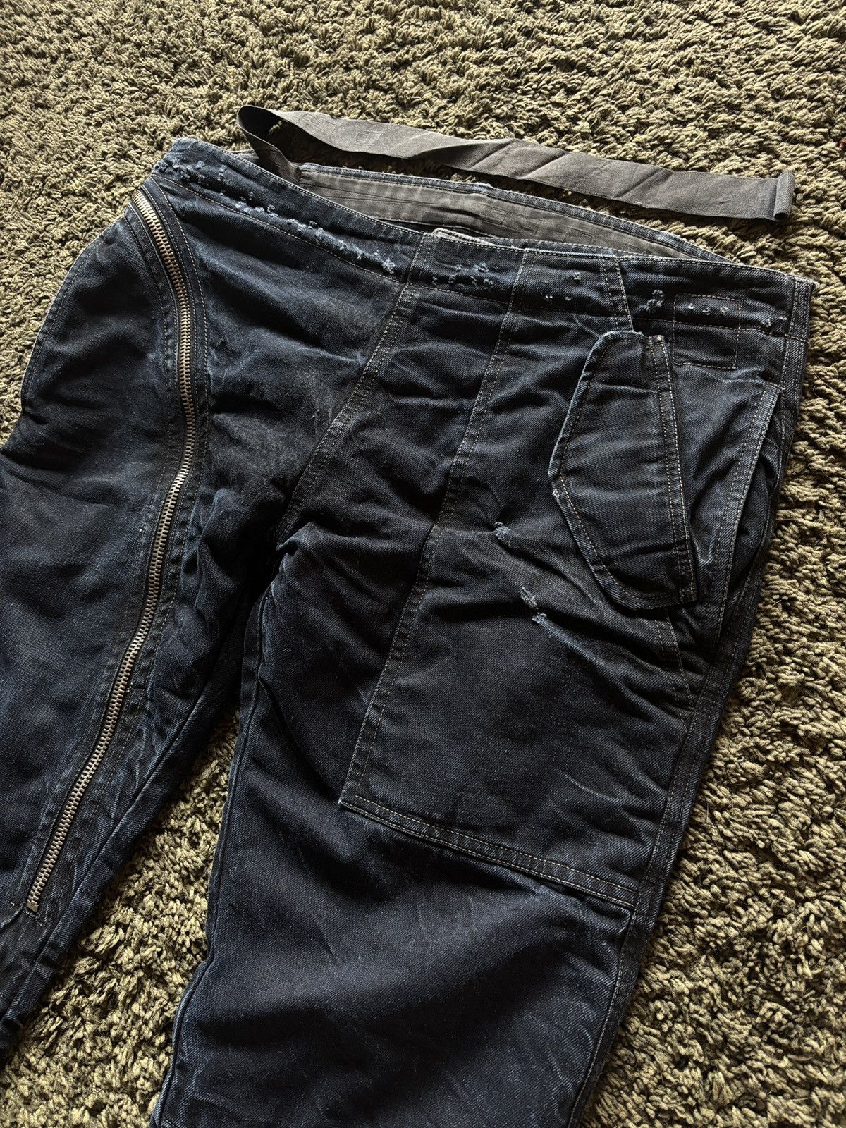 Rick Owens Drkshdw AW07 Rick Owens Drkshdw Air Cut Double Layers Size US 34 / EU 50 - 7 Thumbnail