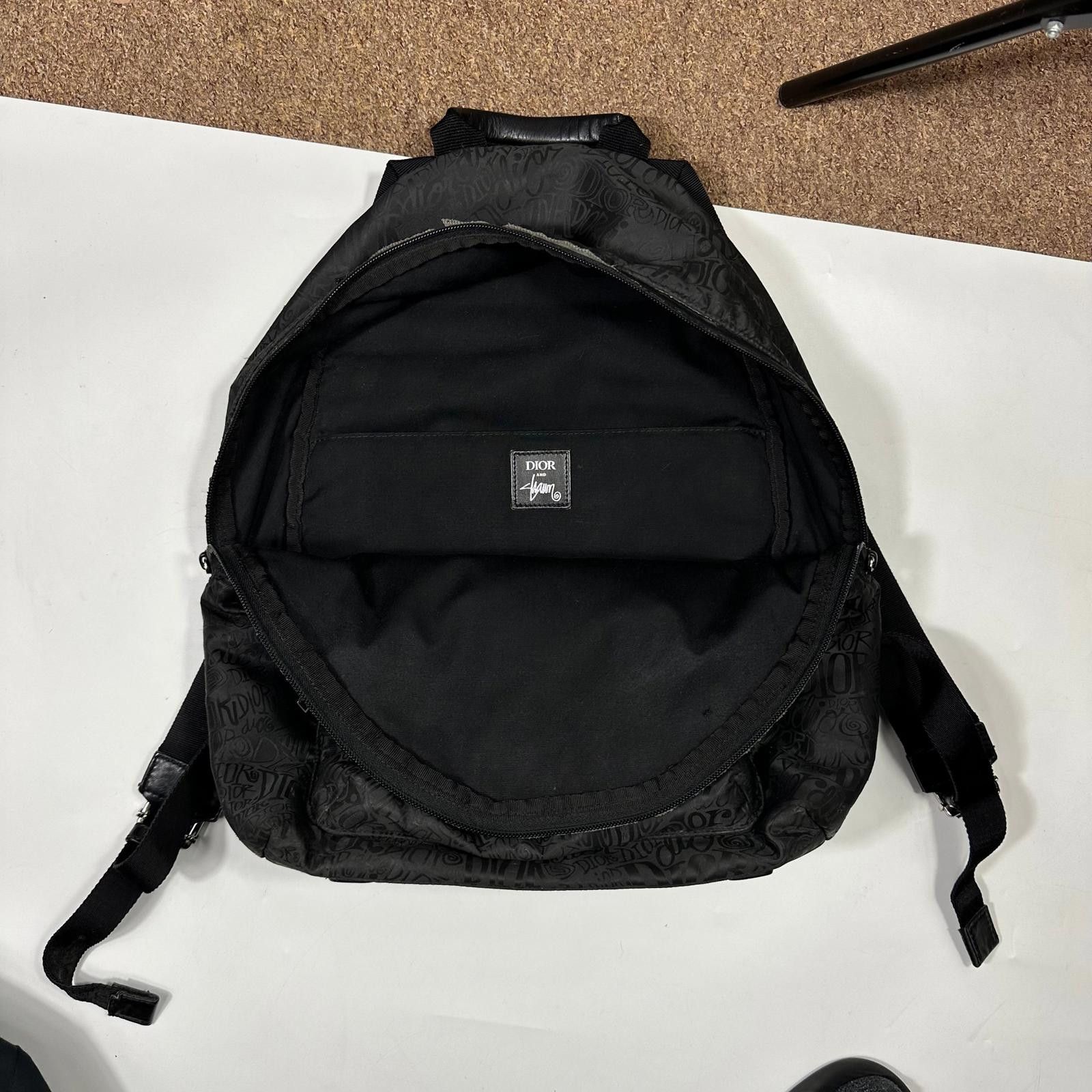 Dior Dior x Stussy 2020 Riders Monogram Logo Nylon Backpack Size ONE SIZE - 4 Thumbnail