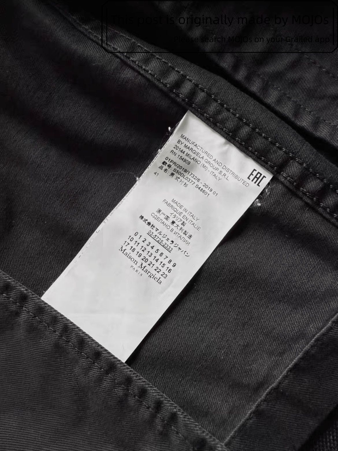 Maison Margiela Sz 41 Maison Margiela 19SS Black Denim Pocket Shirt Jacket Size US L / EU 52-54 / 3 - 6 Thumbnail