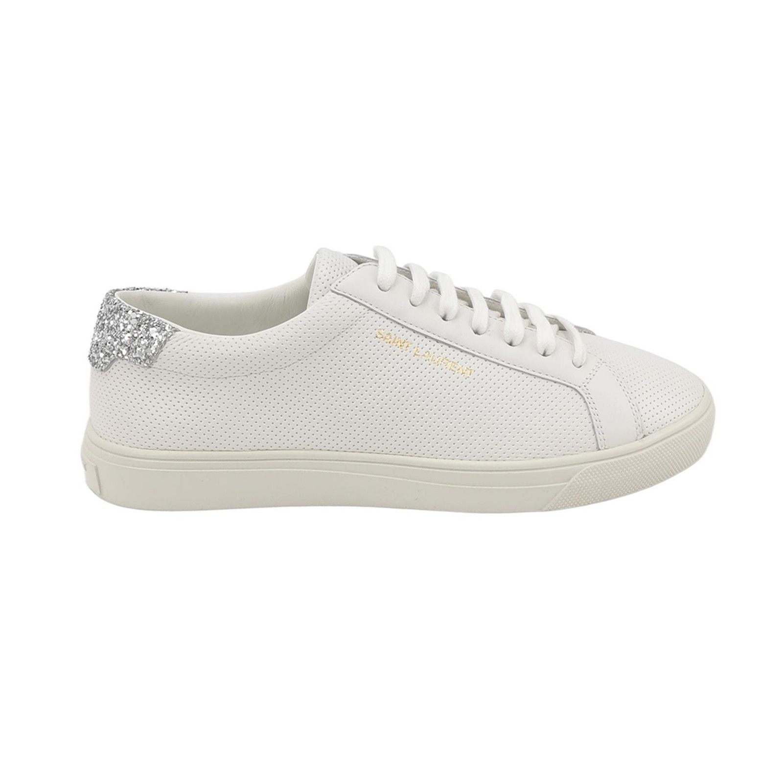 Saint Laurent Paris Saint Laurent Perforated Leather Sneakers Size 35.5 Size US 5.5 / IT 35.5 - 1 Thumbnail