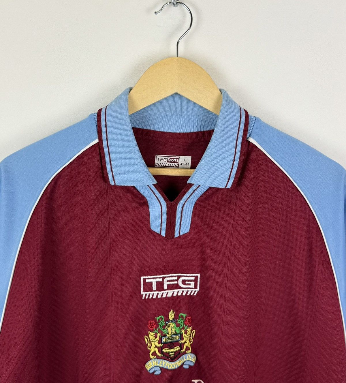 Vintage Vintage Burnley 2002/2003 TFG Soccer Jersey Football Shirt Size US L / EU 52-54 / 3 - 2 Thumbnail