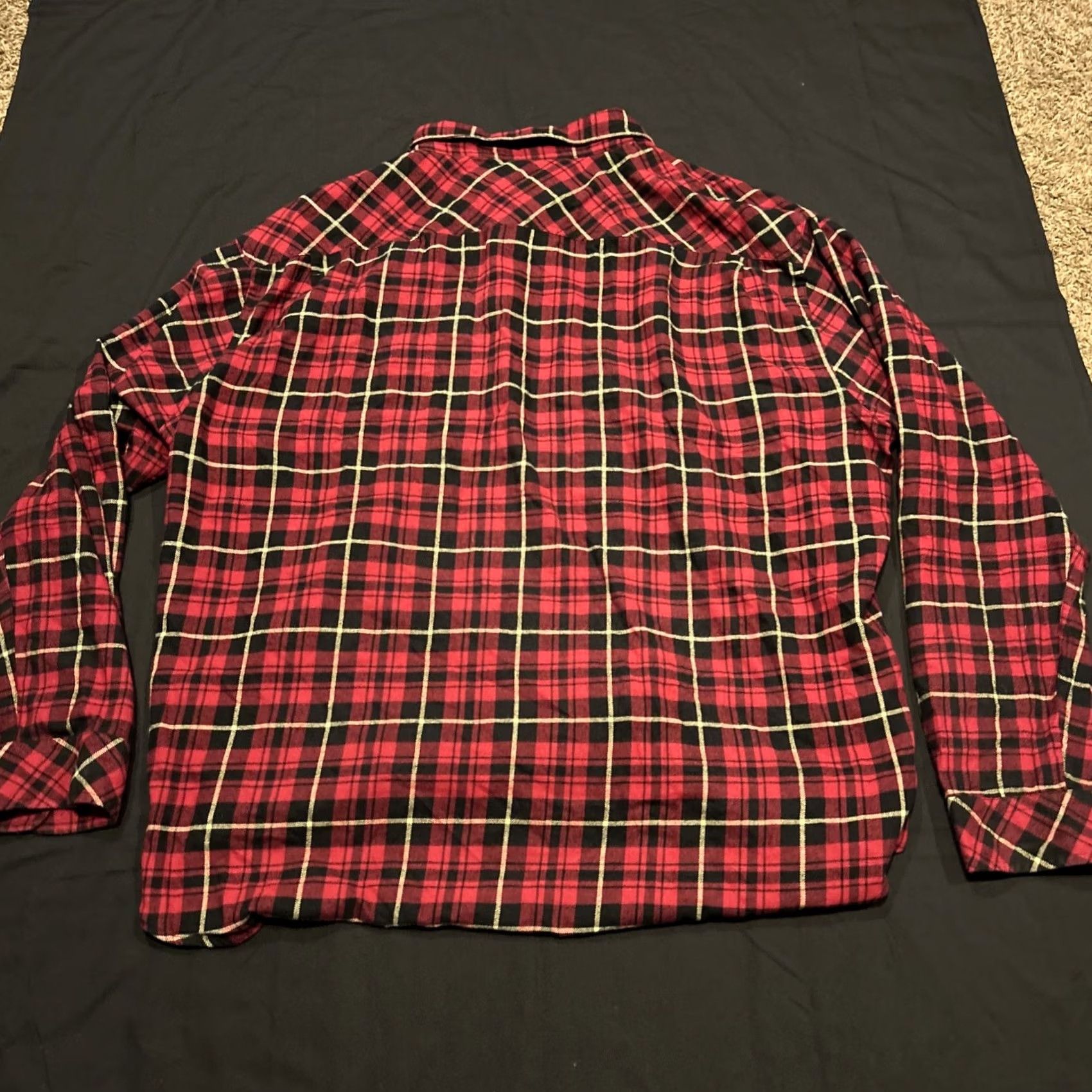Vintage California Shirt Co Plaid Shirt Mens 3XL Red Long Sleeve Button Up 1976 A49 Size US XXL / EU 58 / 5 - 4 Thumbnail