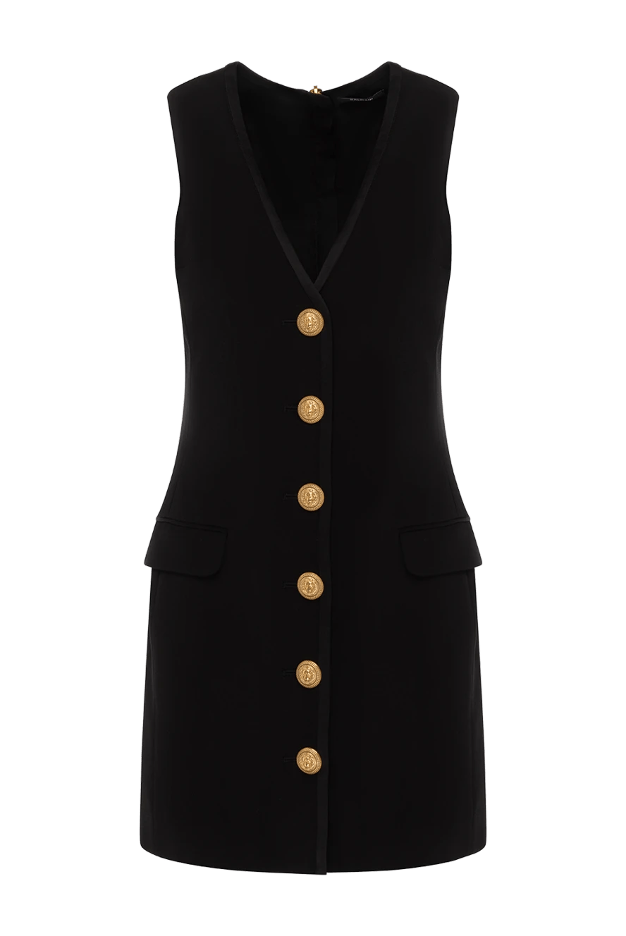 Balmain o1y0525 Mini Dress in Black Size M / US 6-8 / IT 42-44 - 1 Thumbnail