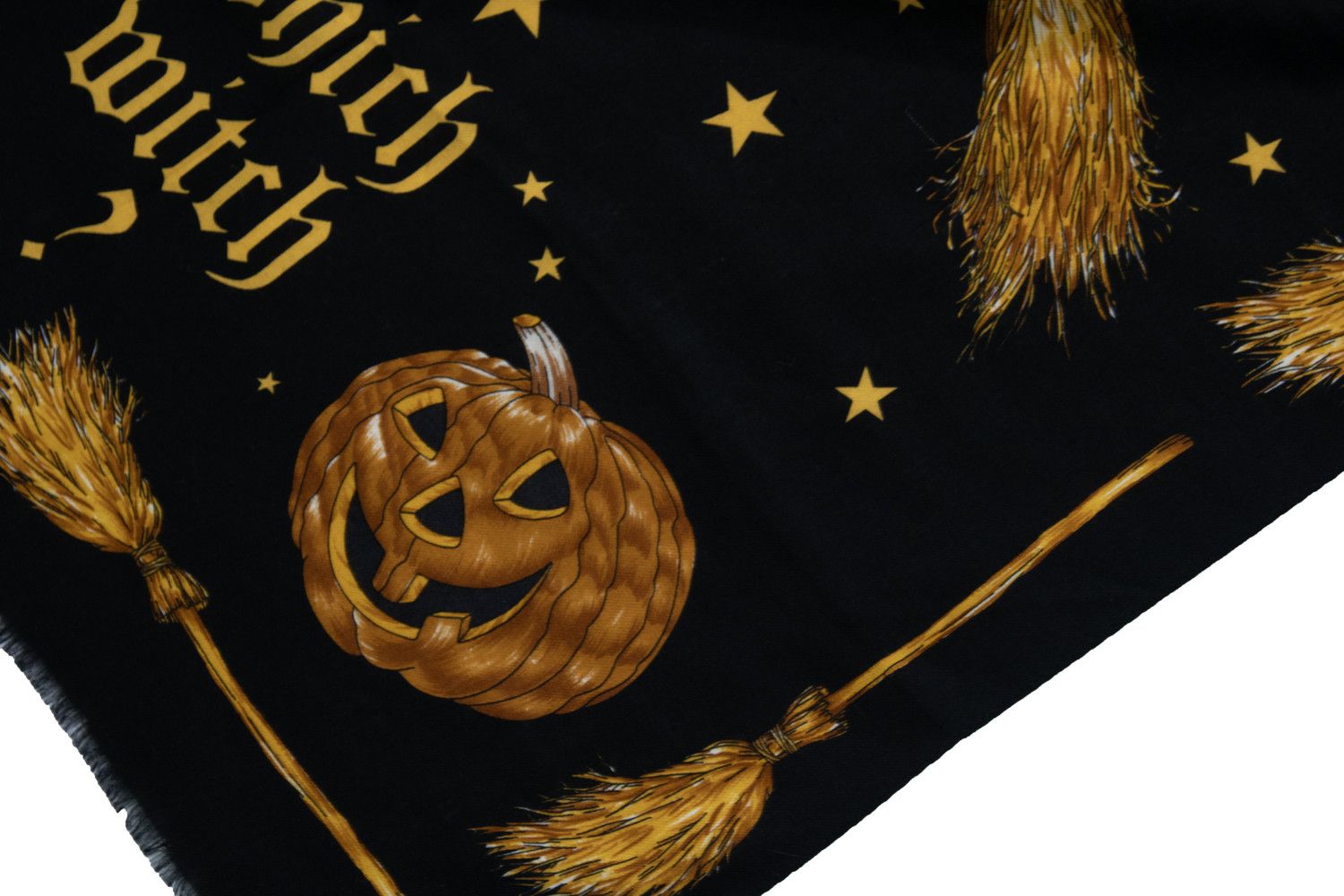 Moschino Moschino, witch printed scarf in black Size ONE SIZE - 4 Thumbnail