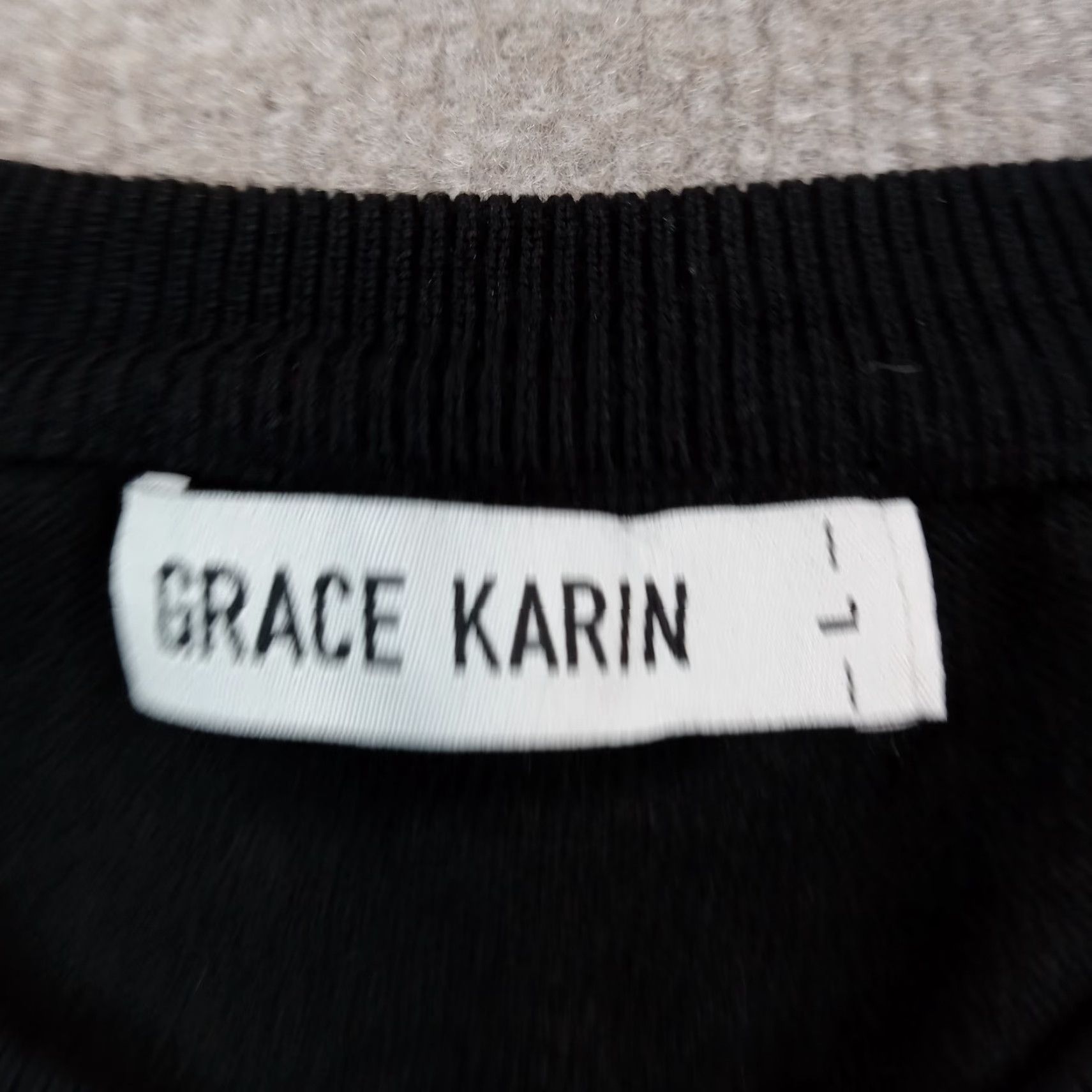 Vintage Womens Sweater Grace Karin Large Extra Large XL Black Metallic Cardigan Lightweight Casual Size L / US 10 / IT 46 - 5 Thumbnail