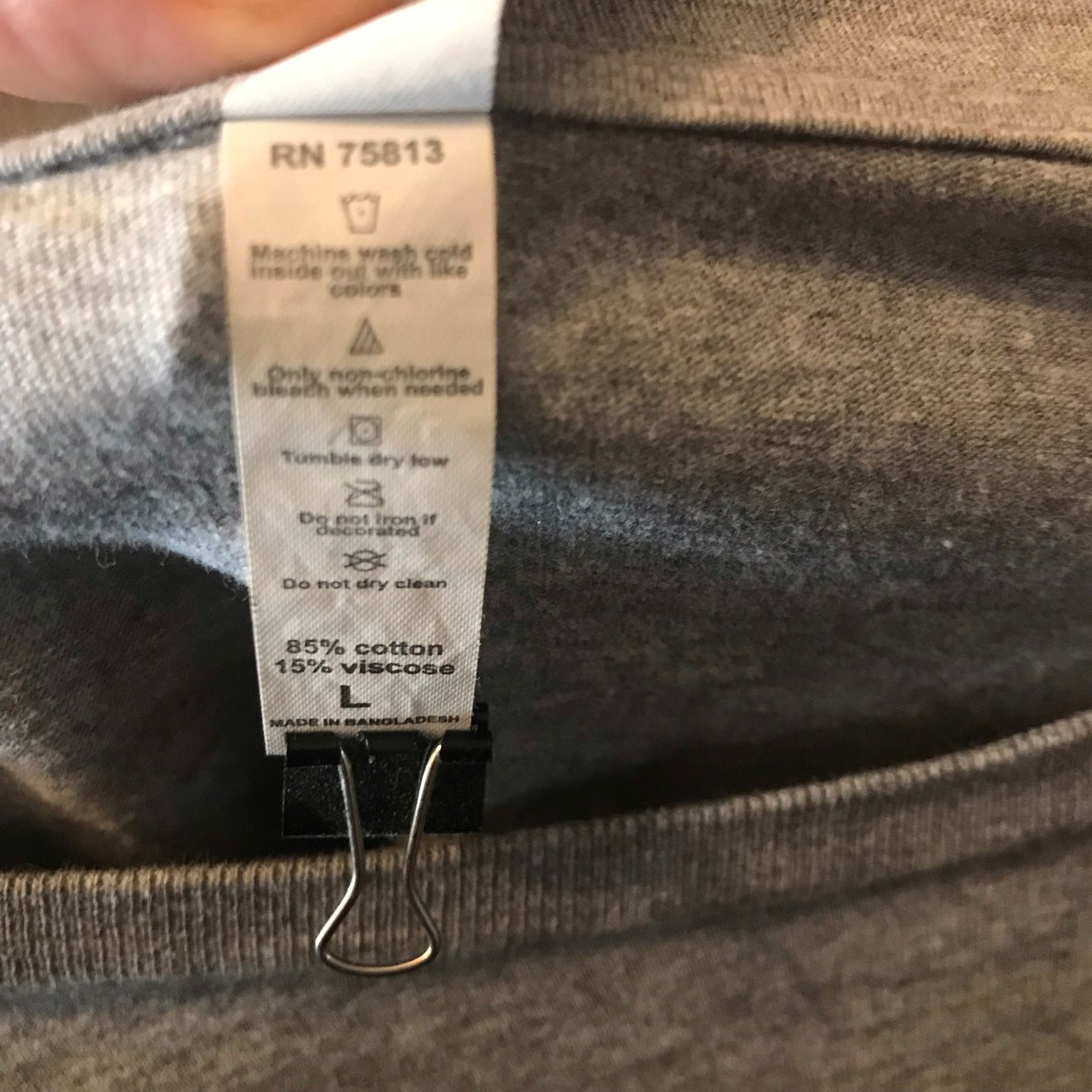 Old Navy COTTON HERITAGE T-Shirt Men's L Gray Short Sleeved Size US L / EU 52-54 / 3 - 4 Thumbnail