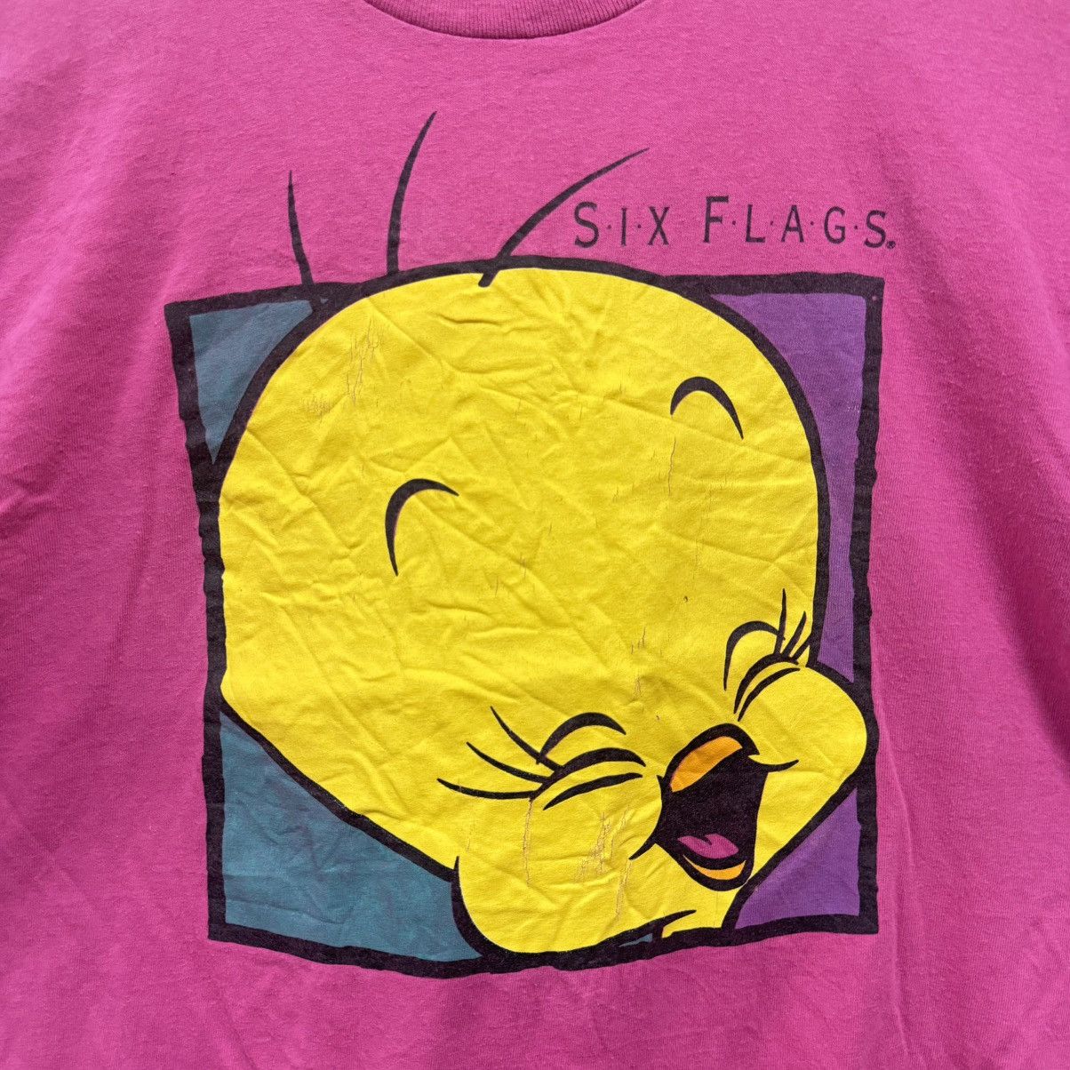 Cartoon Network Vintage Tweety Bird Six Flags Tshirt Size US M / EU 48-50 / 2 - 2 Thumbnail