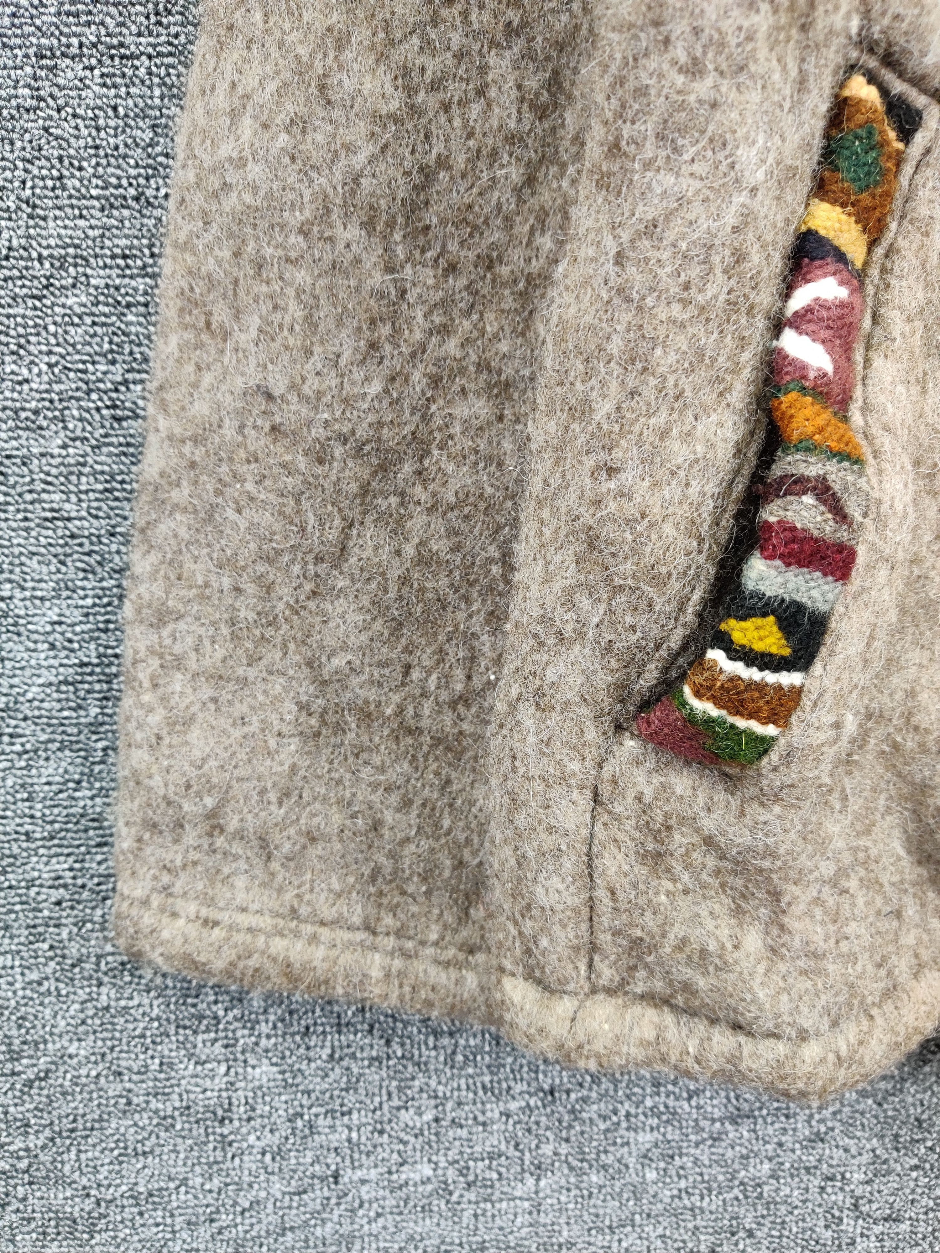 Japanese Brand Vintage Navajo Shiquiry Wool Mohair Zipper Jacket Size US M / EU 48-50 / 2 - 4 Thumbnail