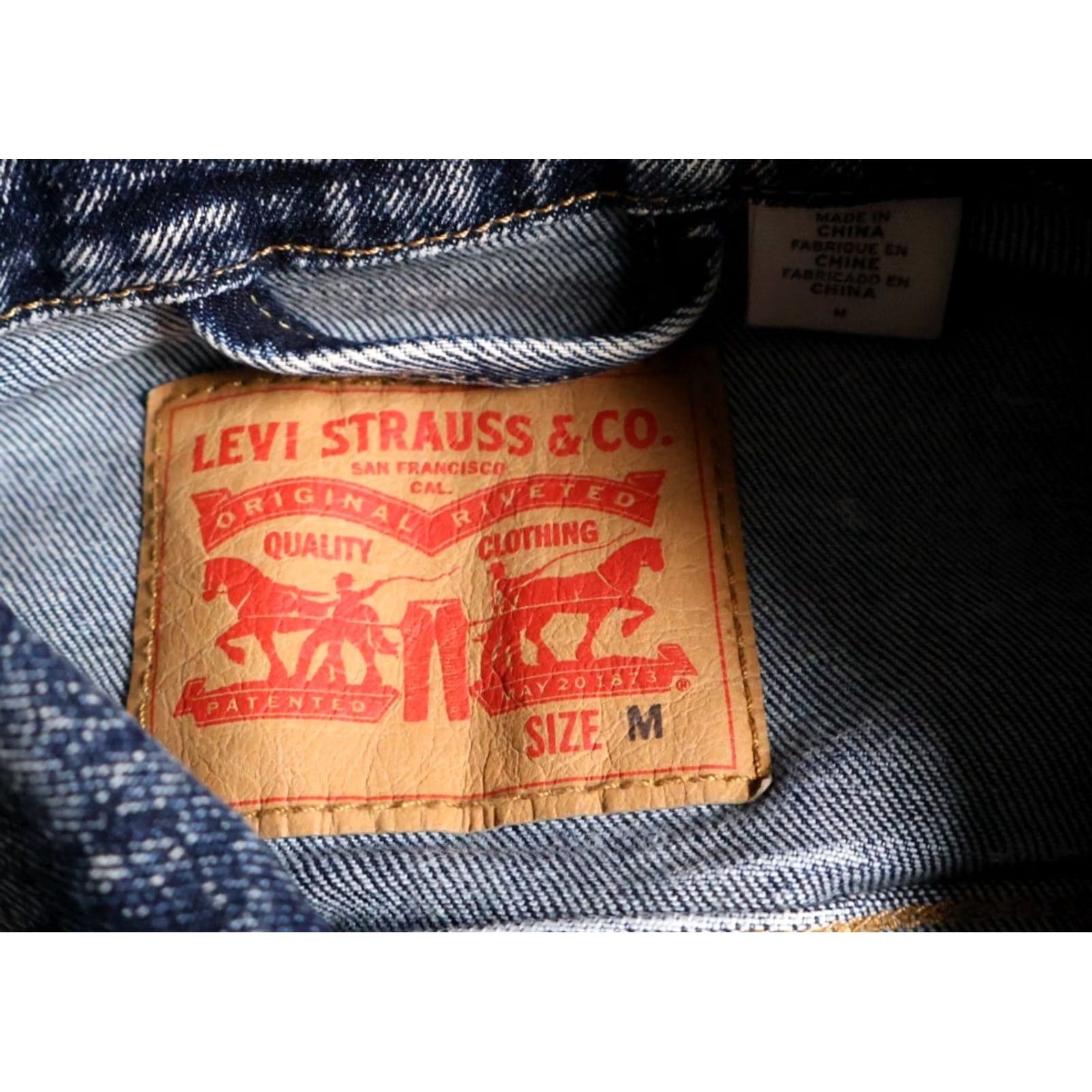 Levi's Levi's Jacket Denim Trucker Jean Medium Blue Acid Wash 3 Type 3 Buttons Mens M Denim Jacket Size US 31 - 3 Thumbnail