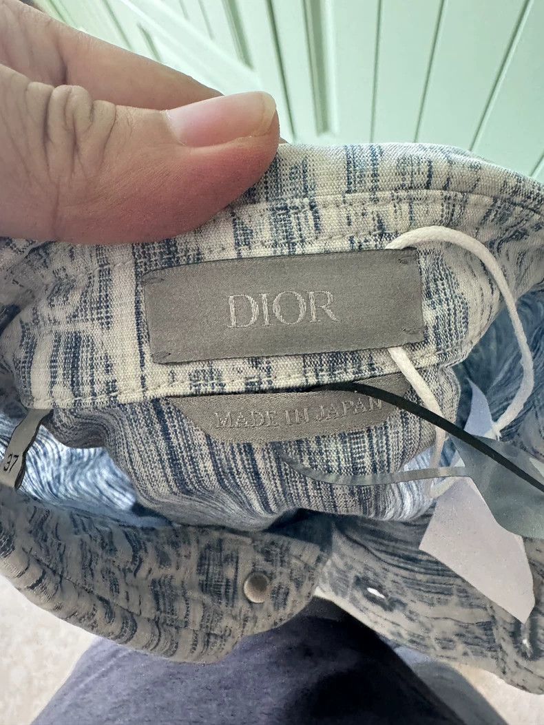 Dior Dior Size37 Blue full-printed old-fashioned shirt Size US XS / EU 42 / 0 - 3 Thumbnail